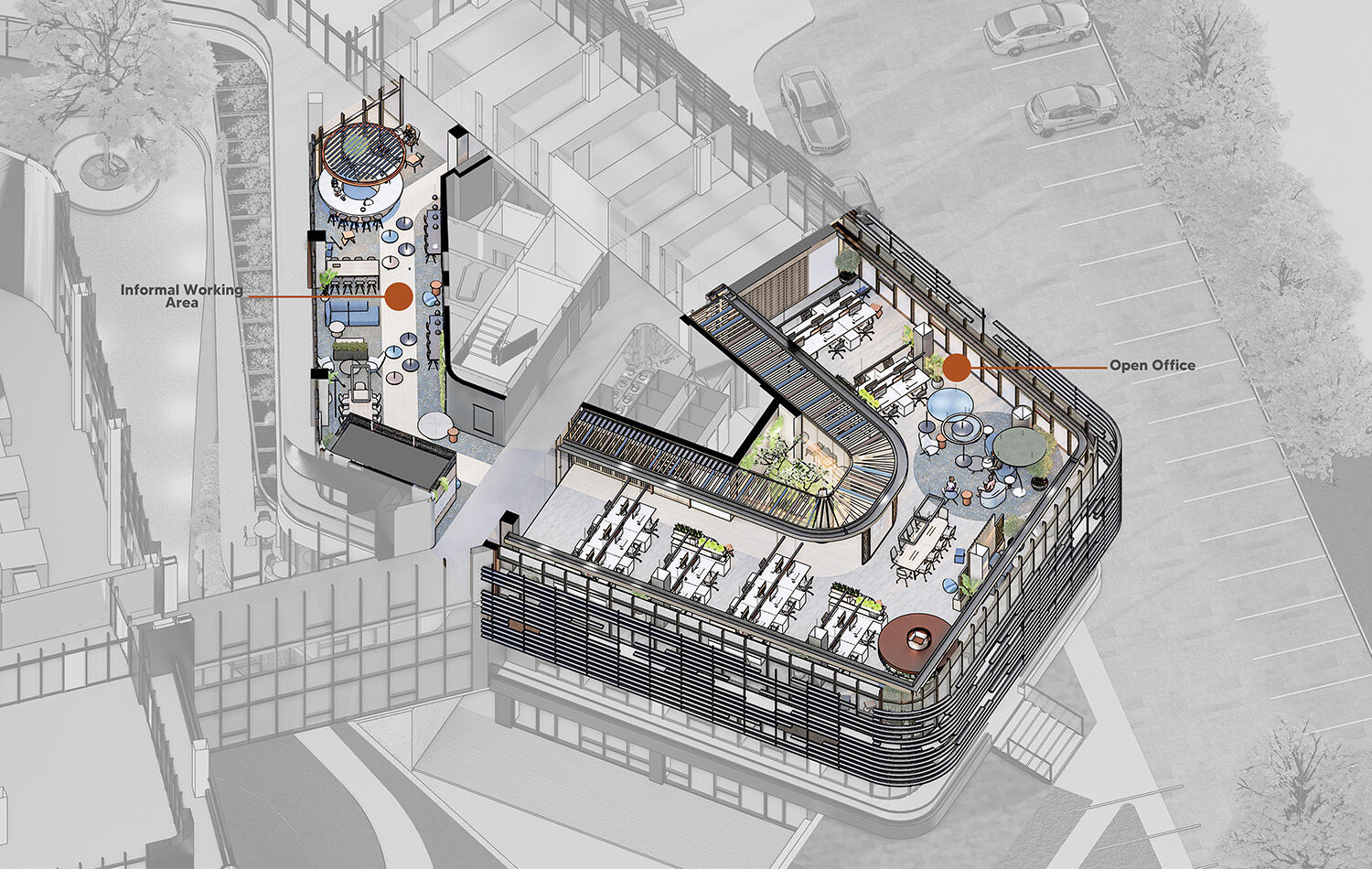 1st Floor Axonometric
