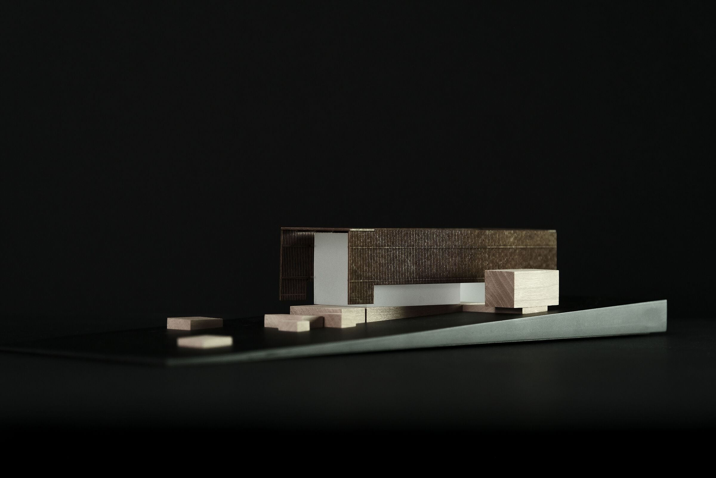 Plinth House - Model - side view