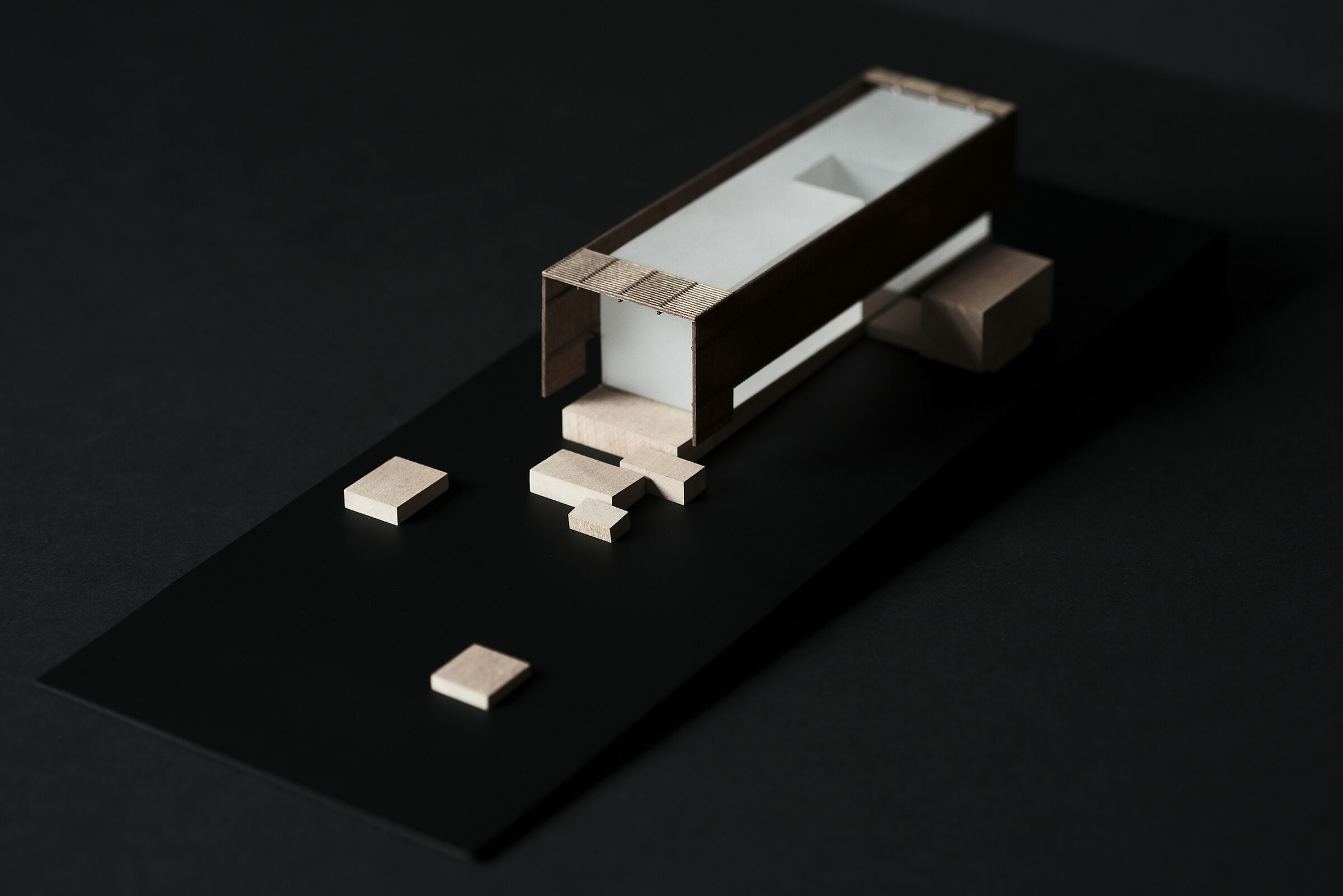 Plinth House - Model - from above