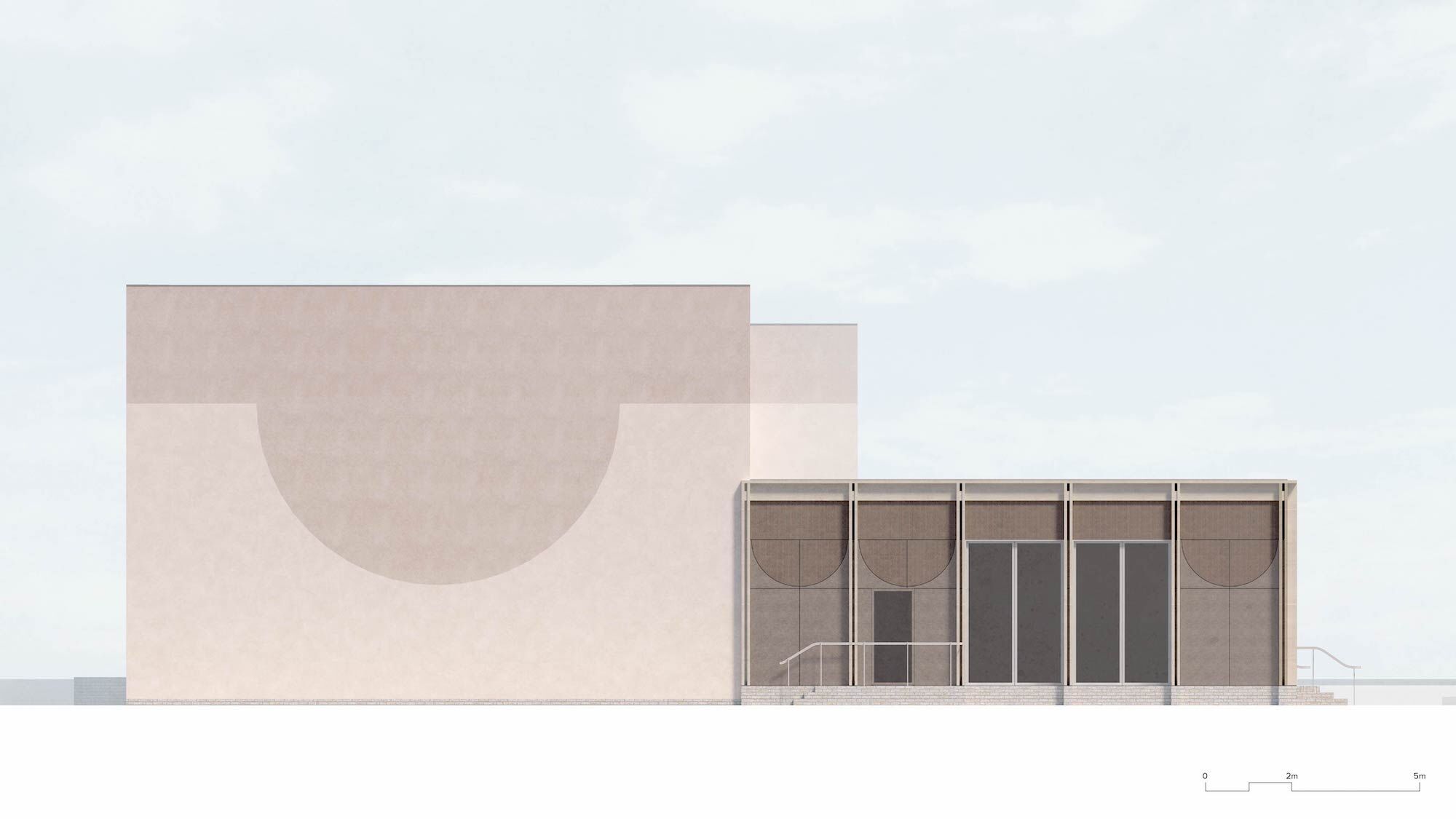 Elevation west