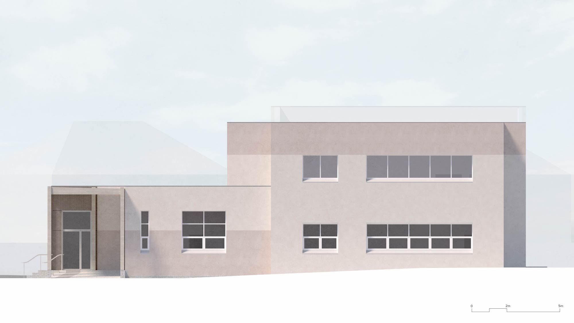Elevation east