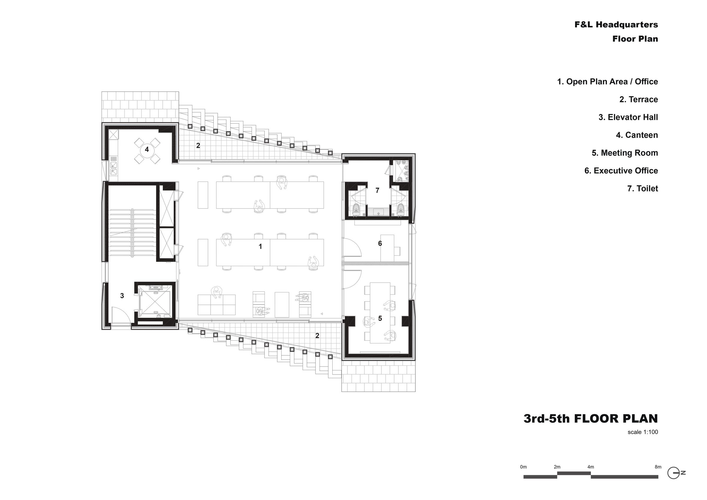 3rd ~ 5th Floor Plan