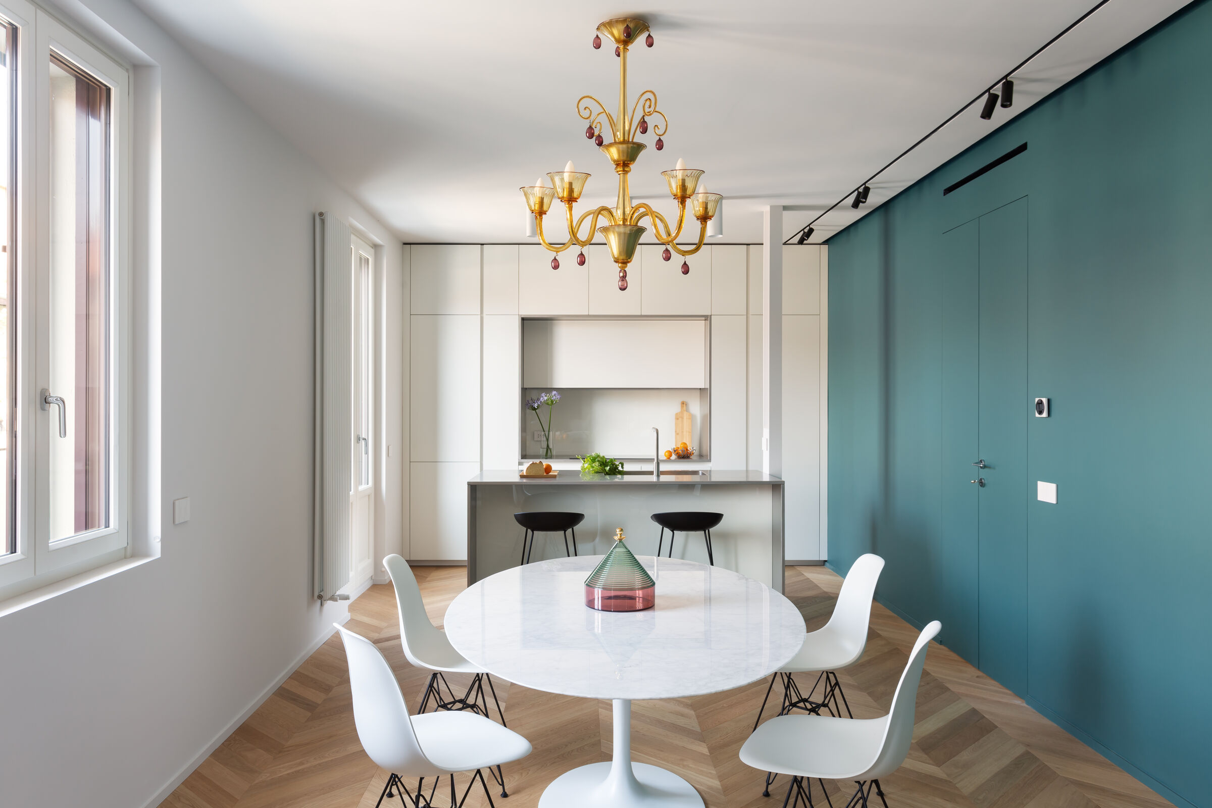 vista living verso cucina aperta