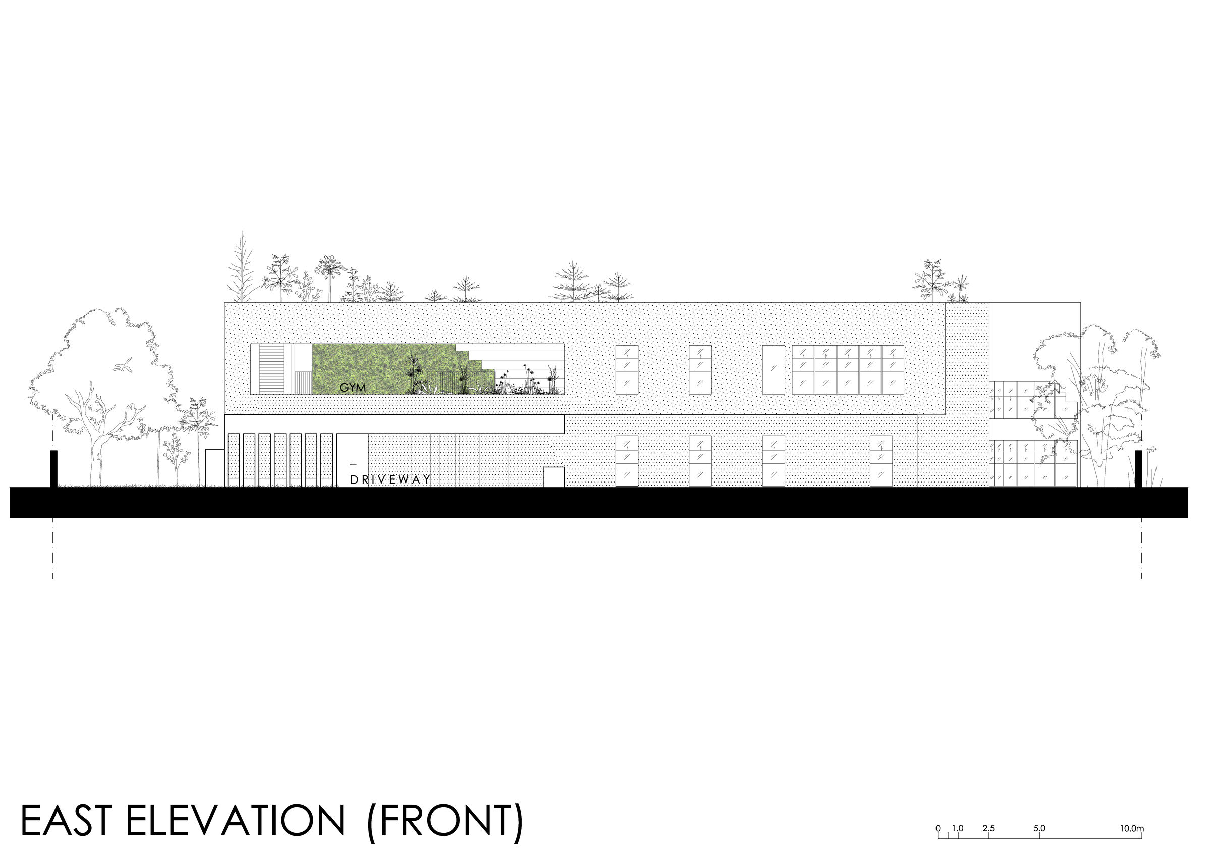Front (East) Elevation