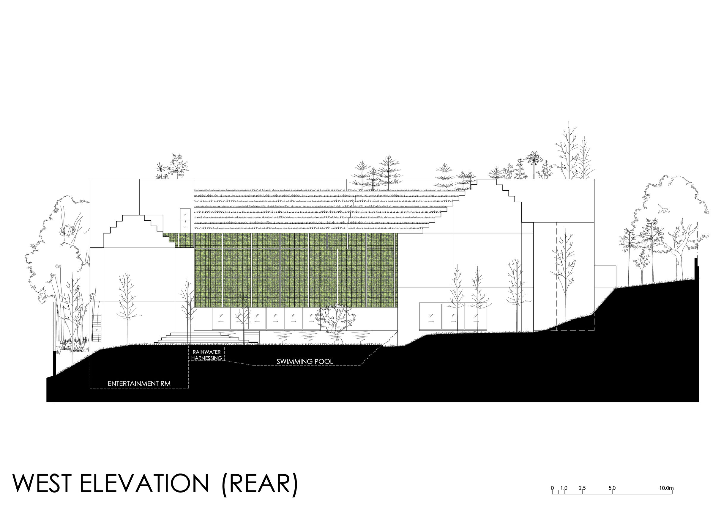 Rear (West) Elevation
