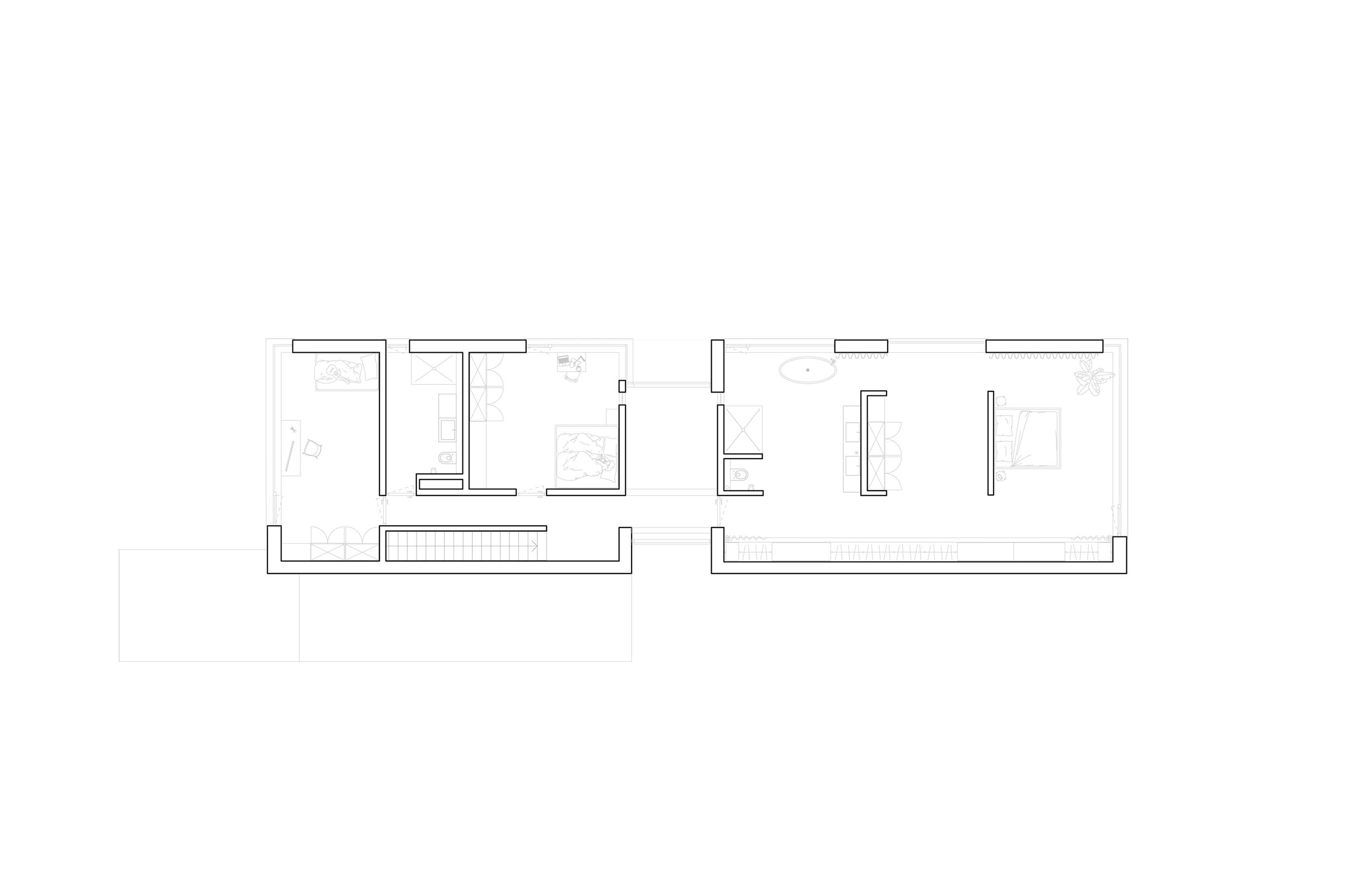 Tiefes Haus - upper floor