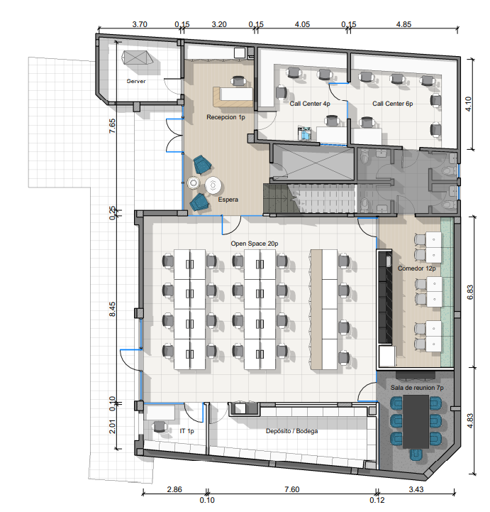 Layout by Contract Workplaces
