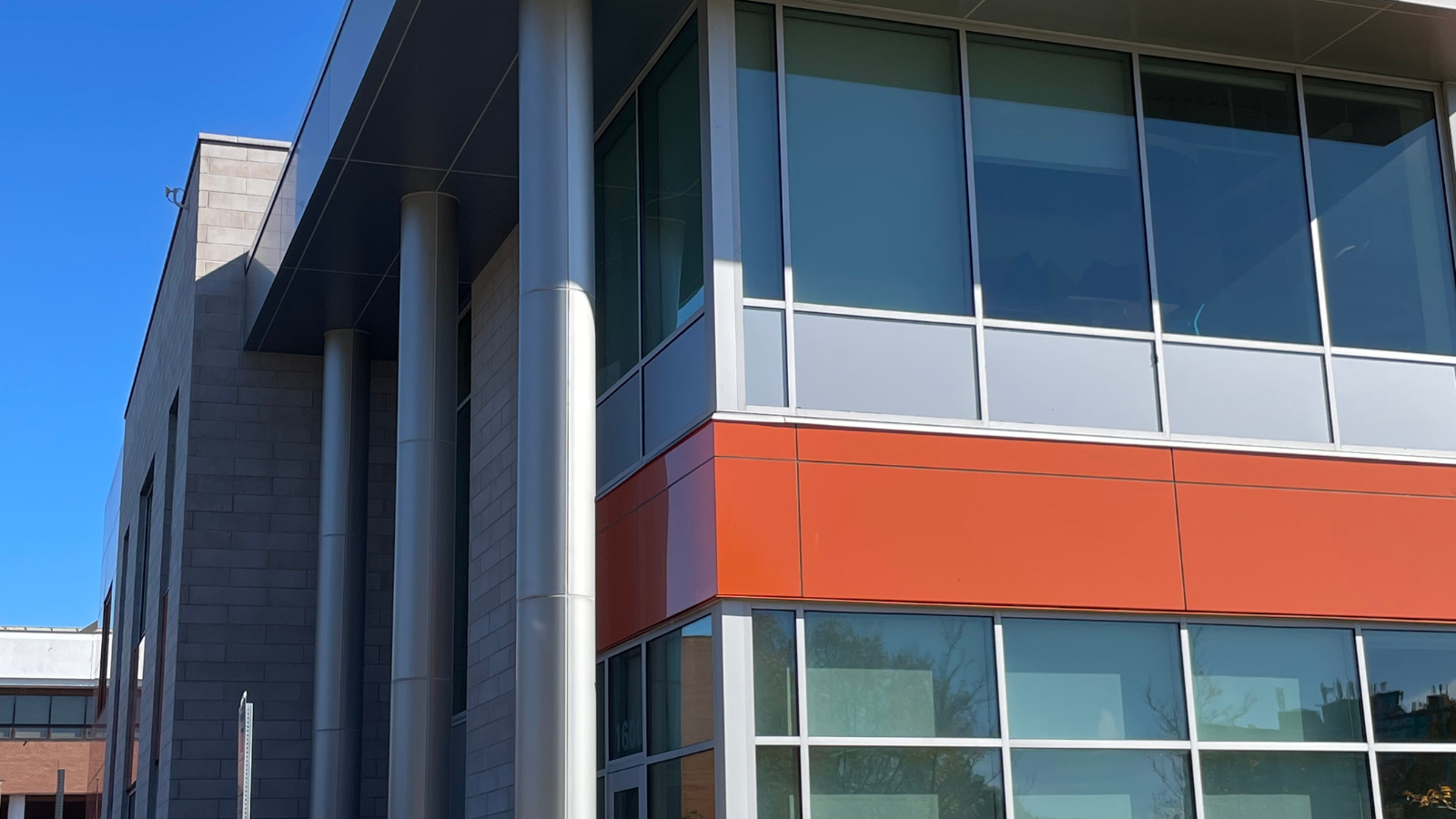 Entrance columns to Pioneer Hall