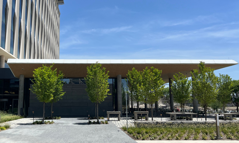 Entrance Canopy at Wells Fargo