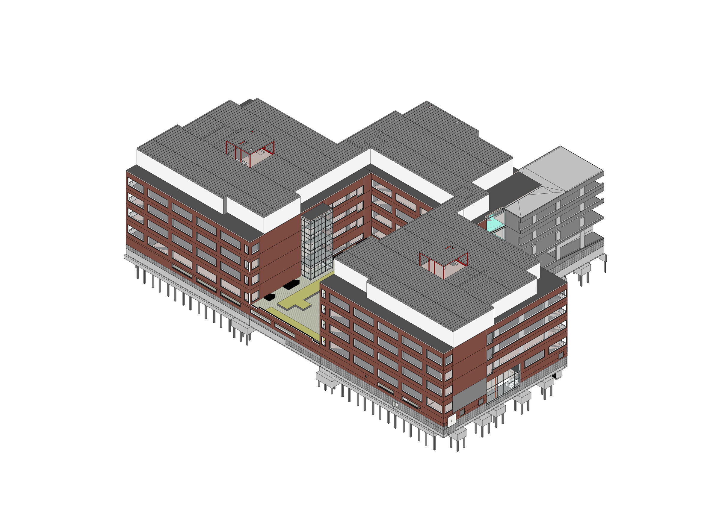 Axonometric, existing