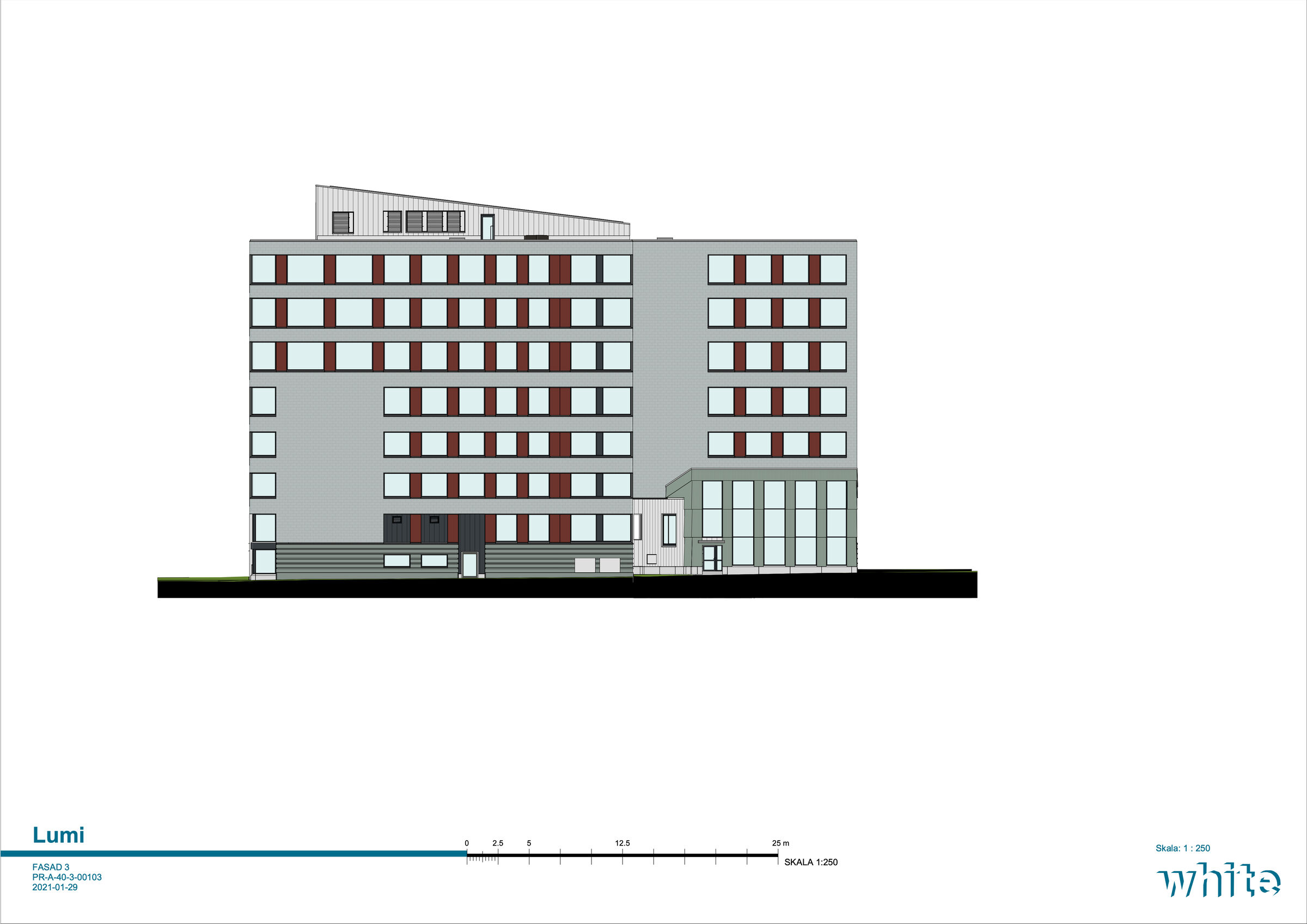 Elevation, north-west