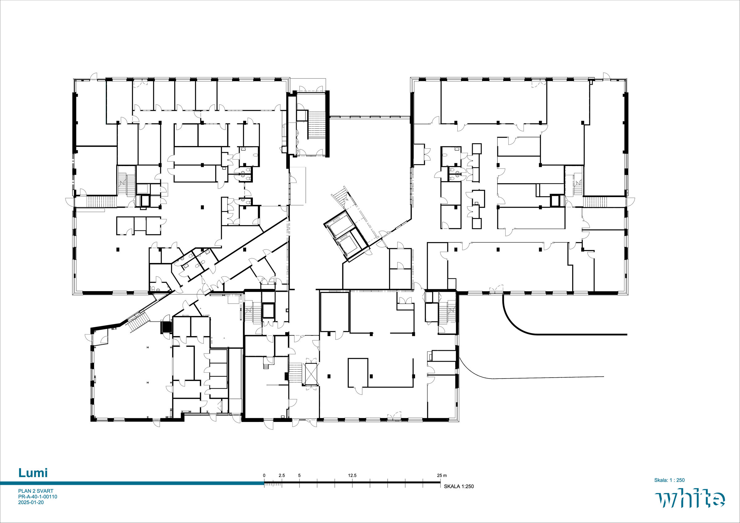 Level 2, entrance level (black version)