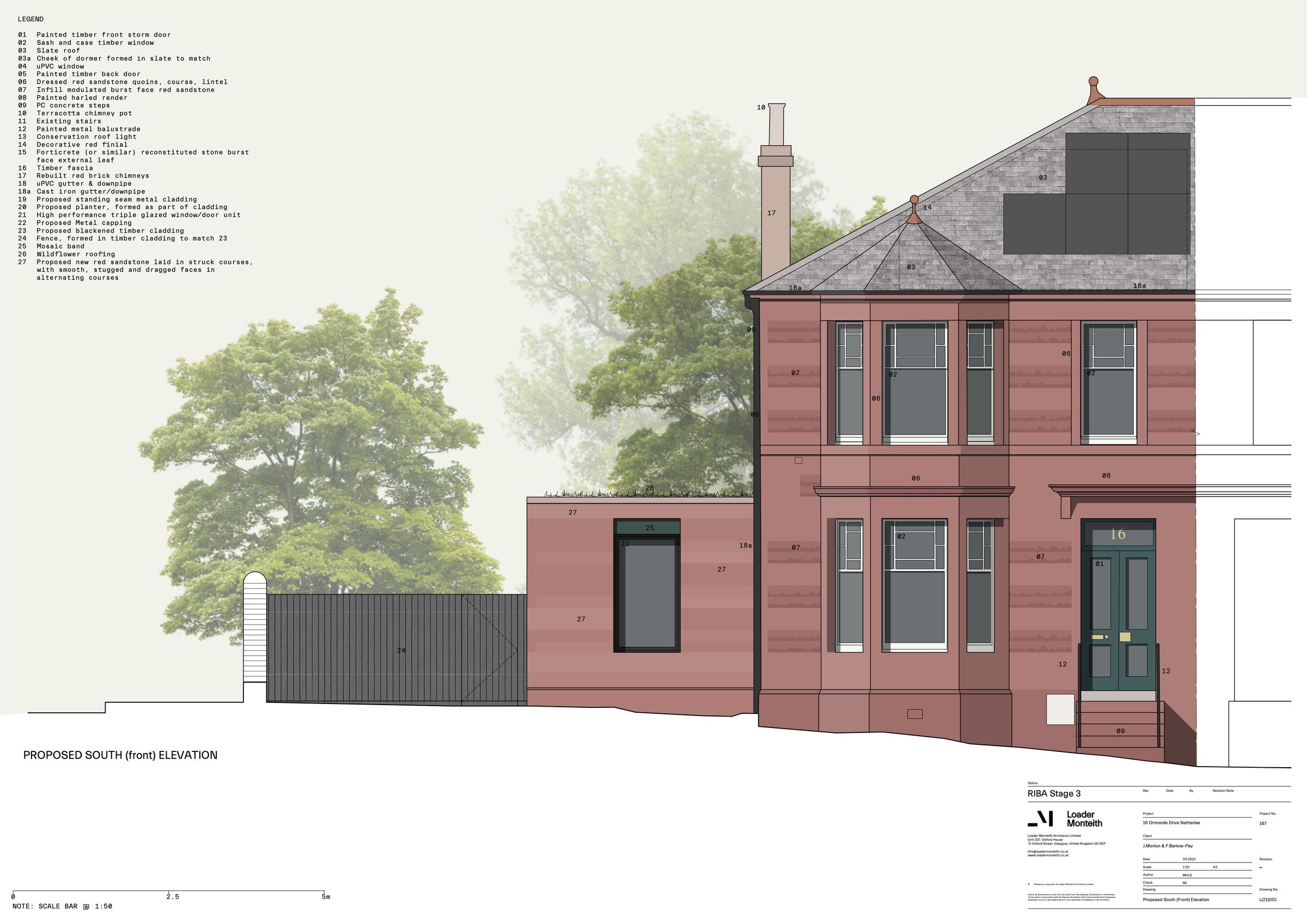 South (front) elevation