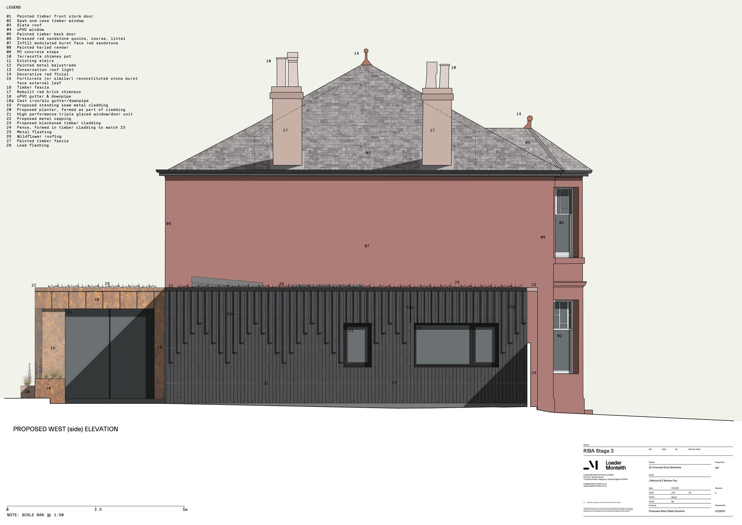 West (side) elevation
