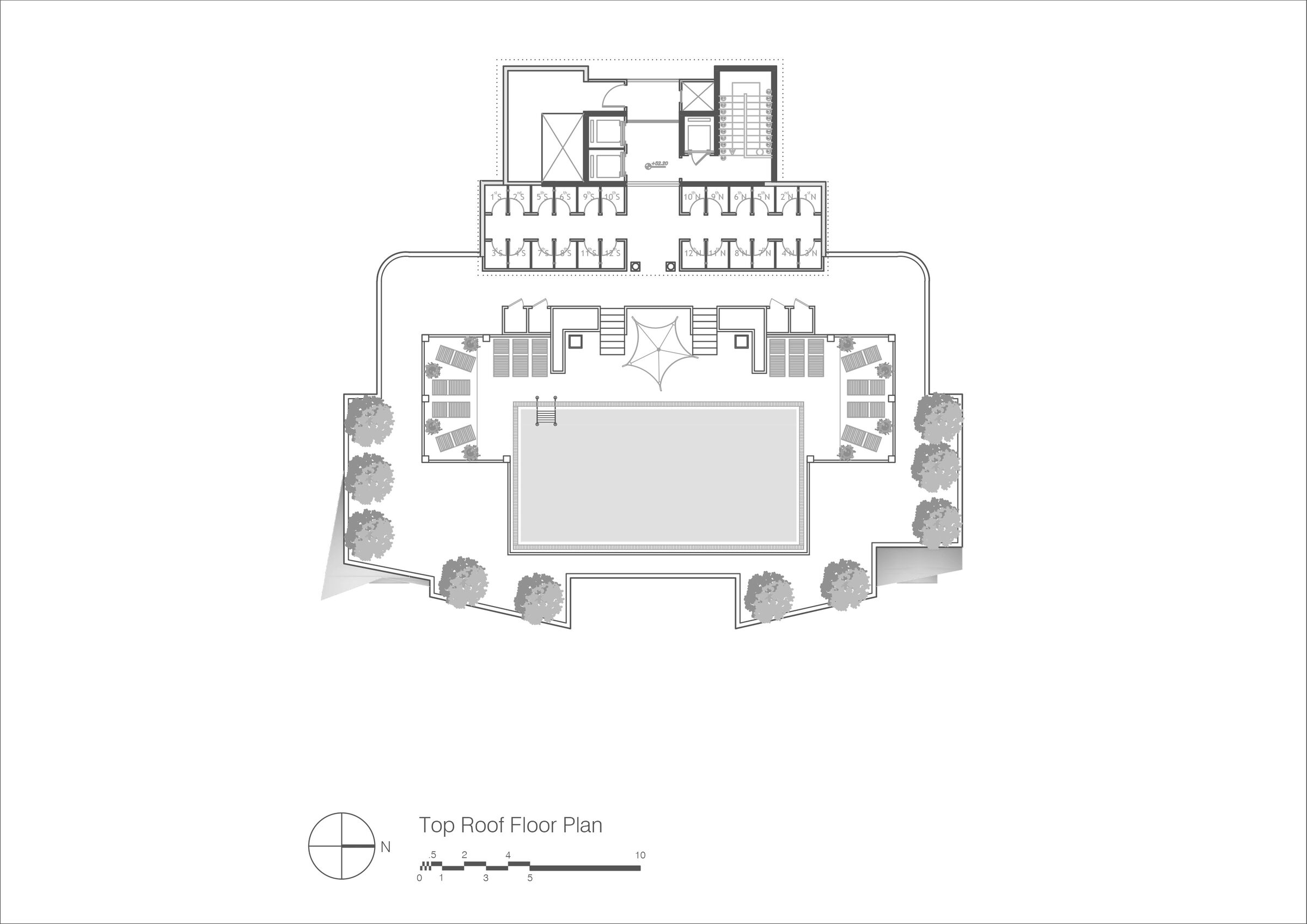 Top of Roof Floor Plan