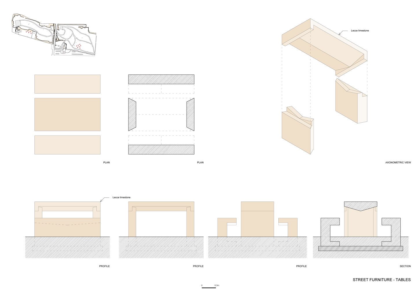 Street furniture - tables
