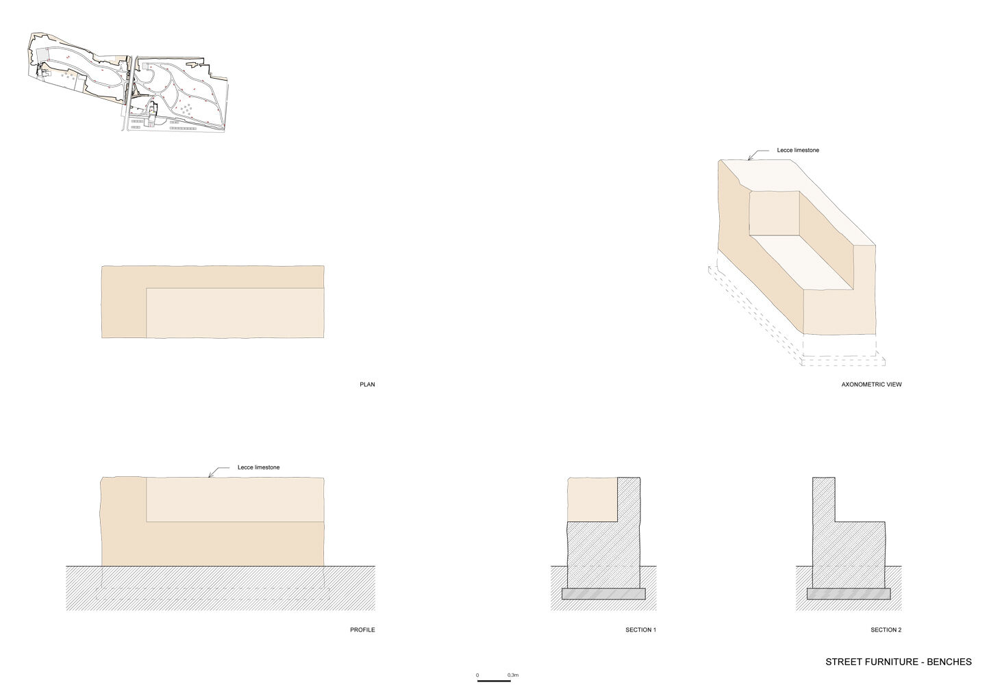 Street furniture - benches