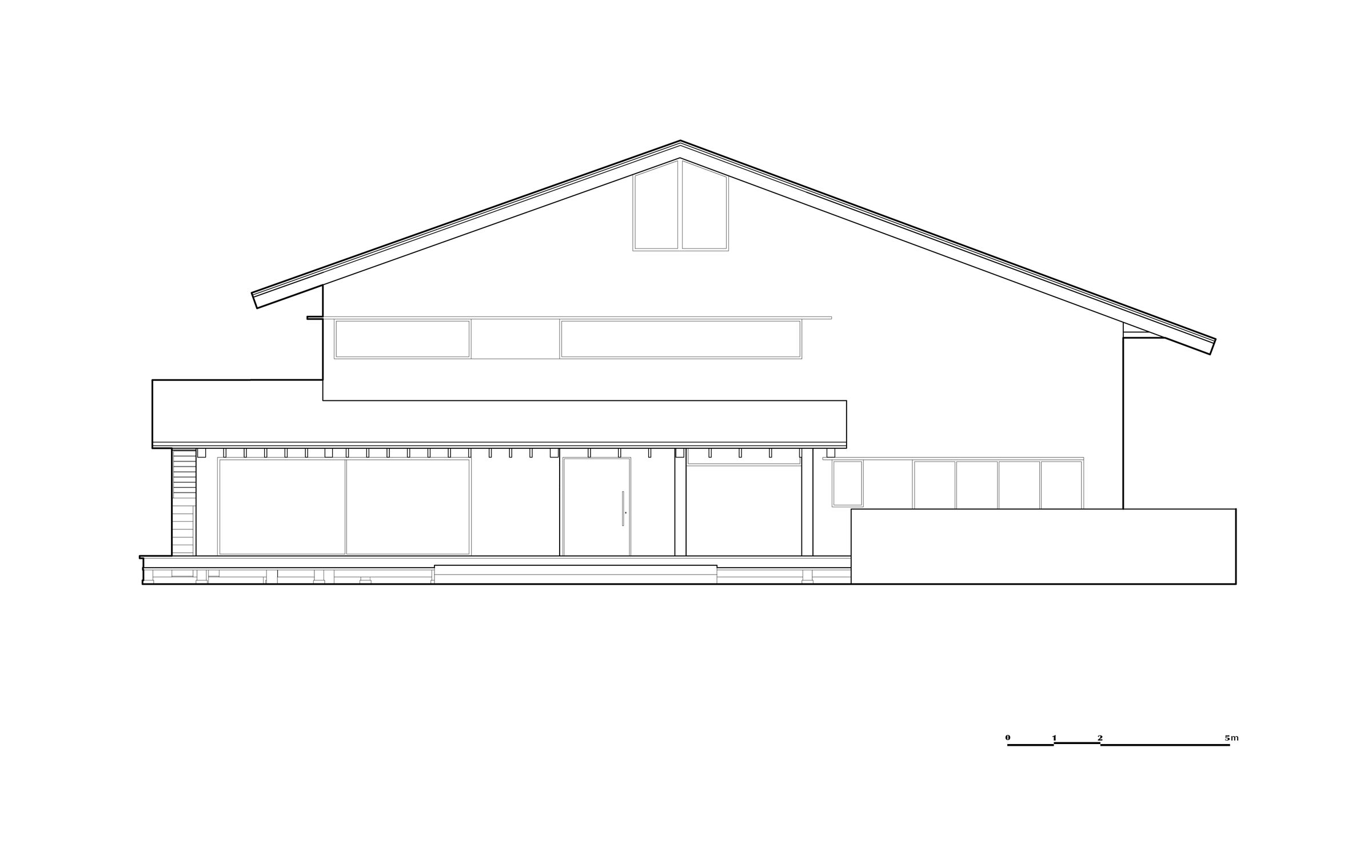 South Elevation Drawing of Building 1