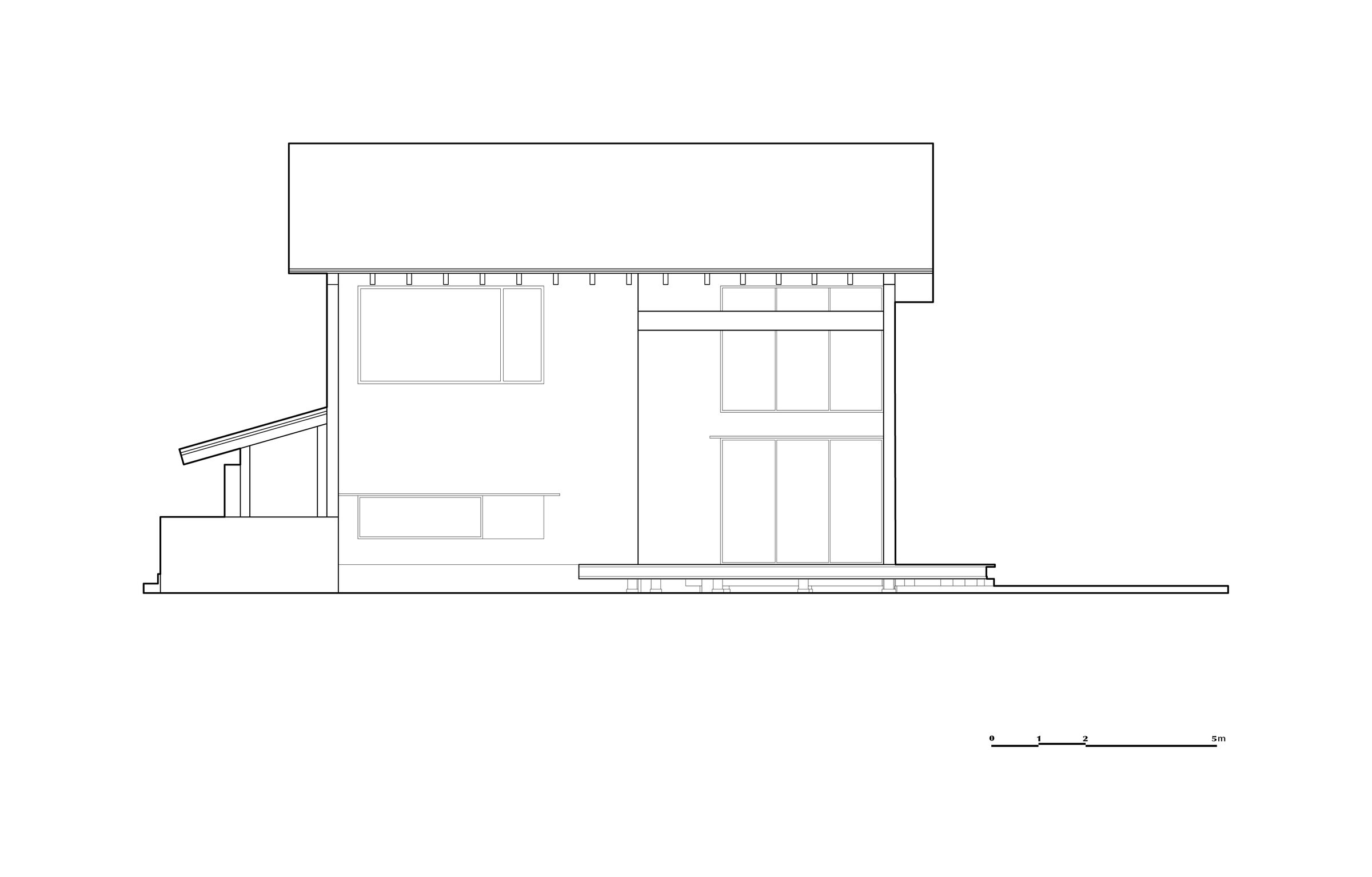 North Elevation Drawing of Building 1