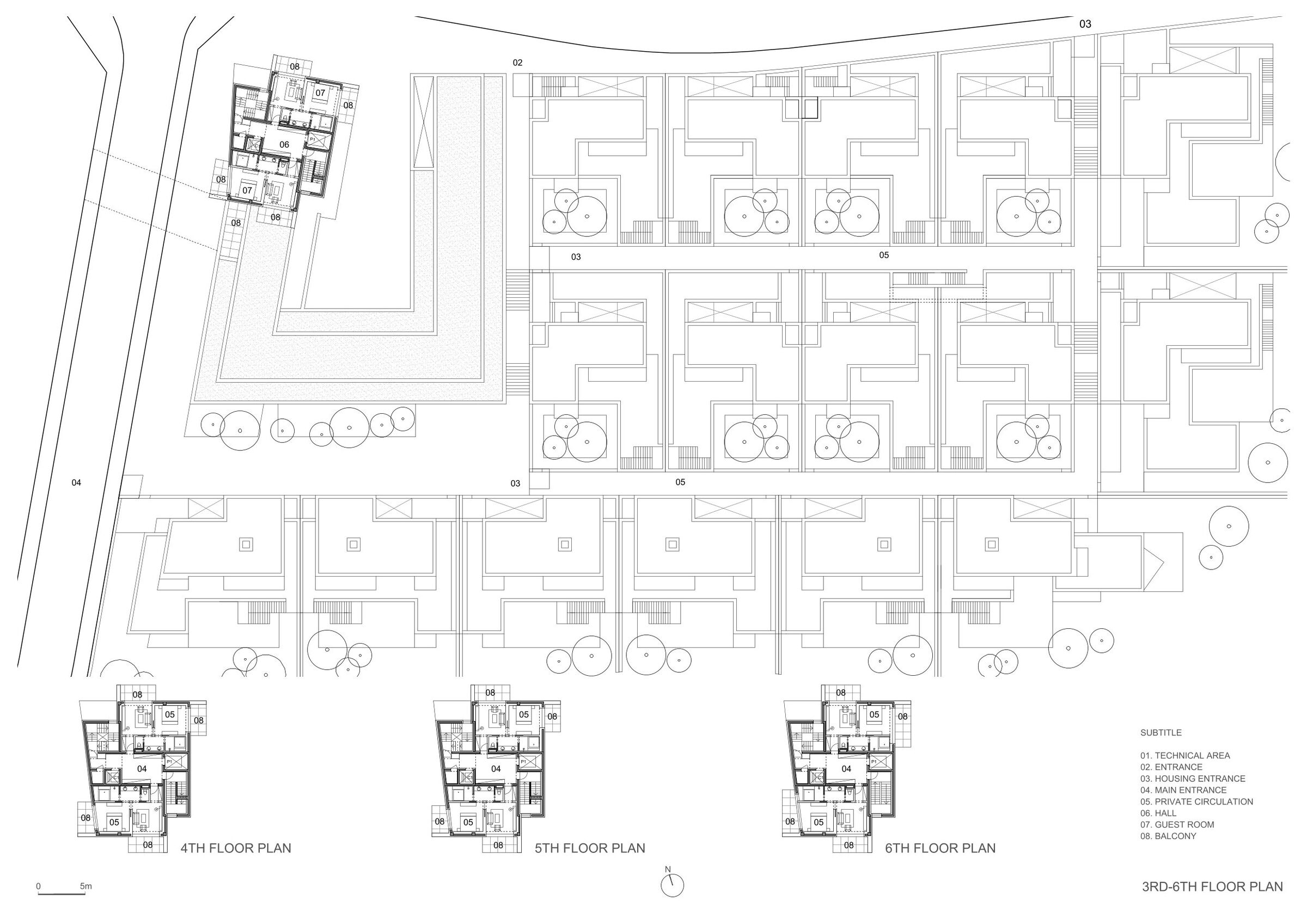 3RD - 6TH floor plan