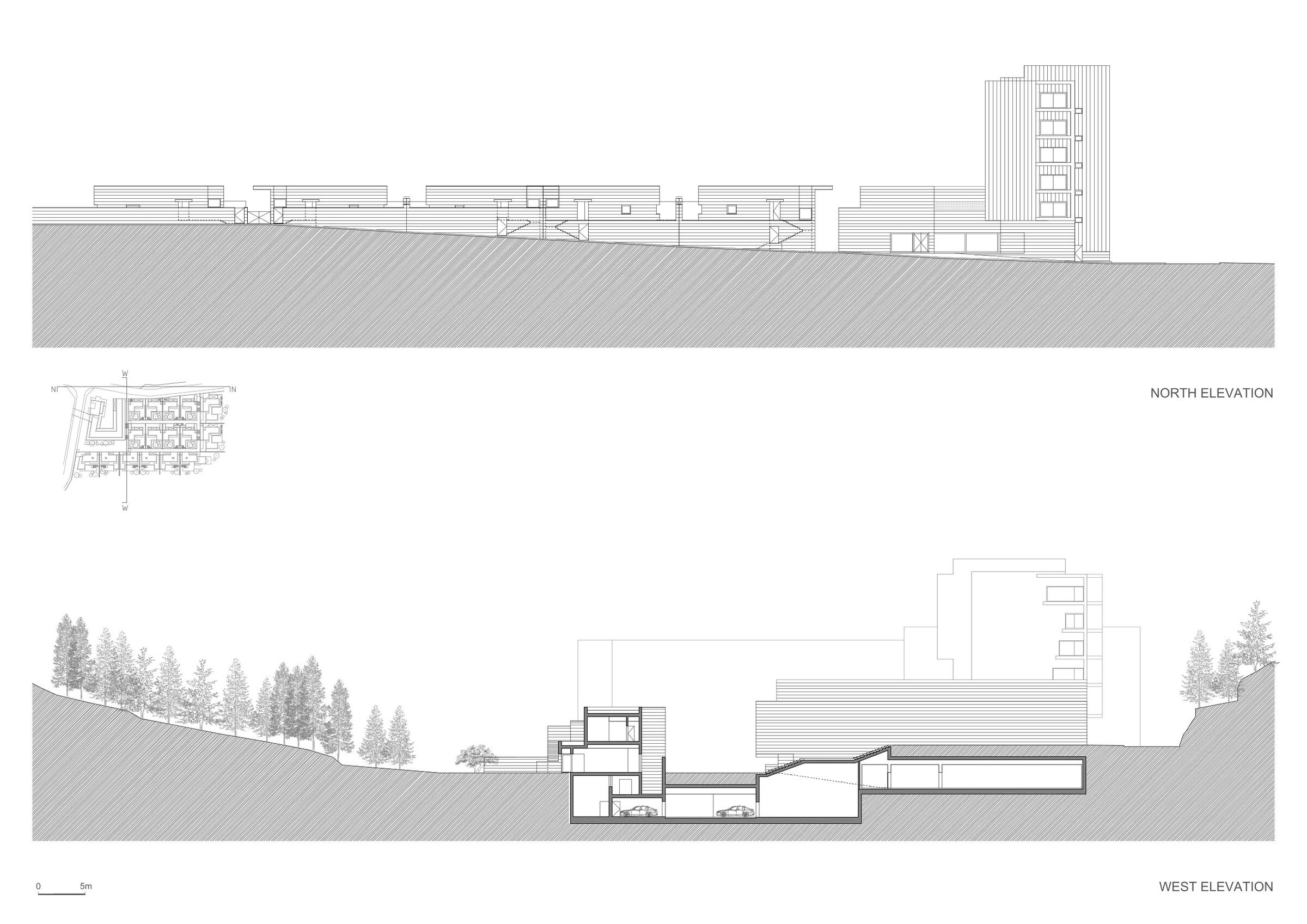 North and West elevation