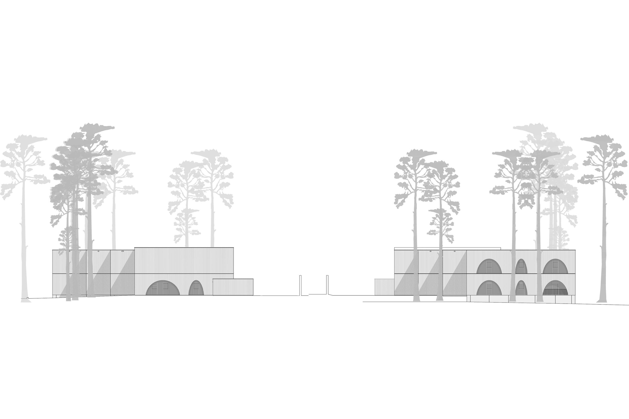 Elevations North West and South East