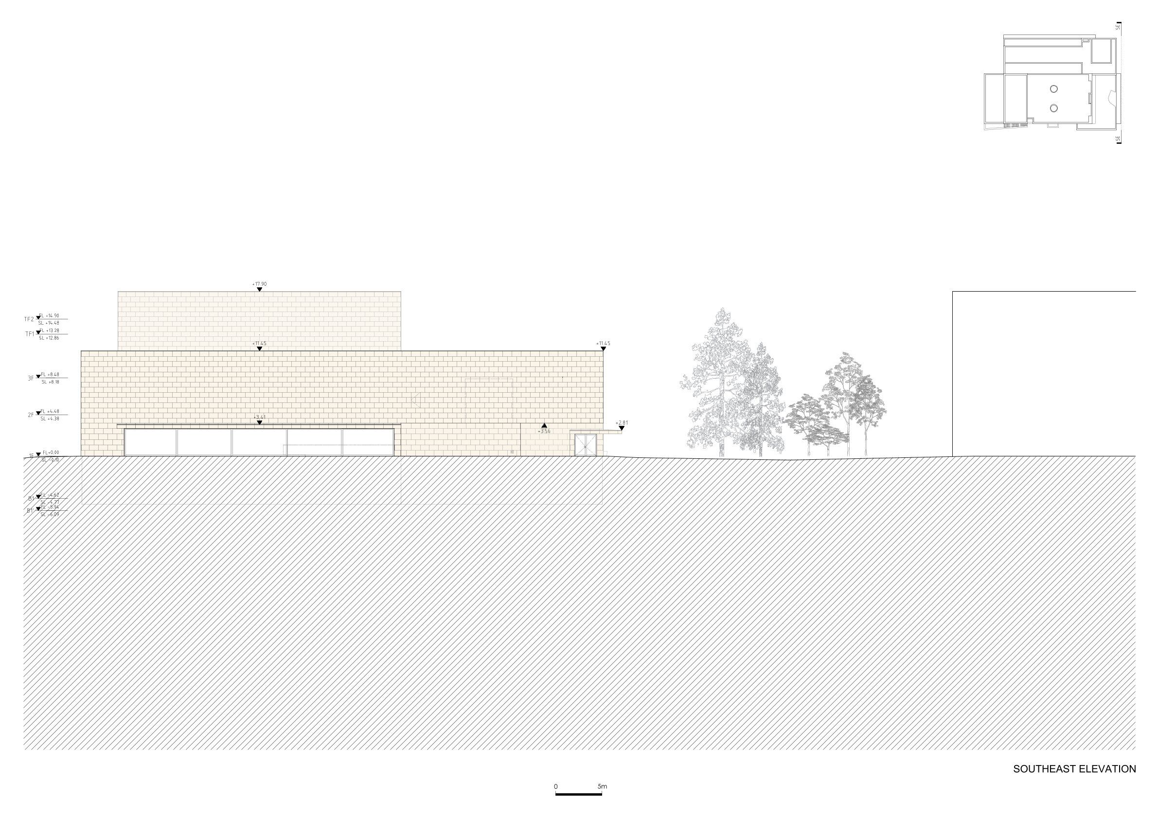 Southeast elevation