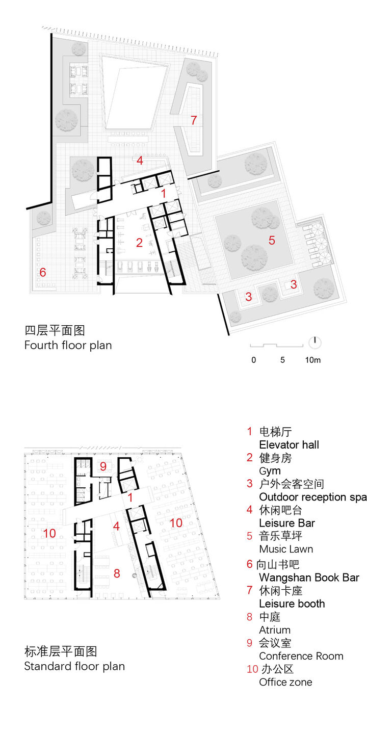 Fourth Floor Plan and Standard Floor Plan