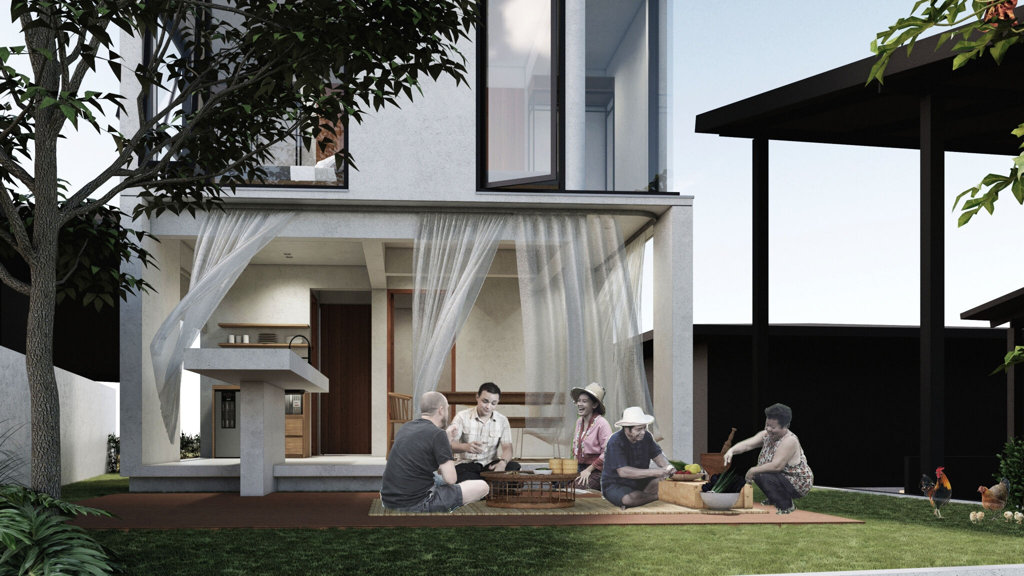 Sunshade House Perspective