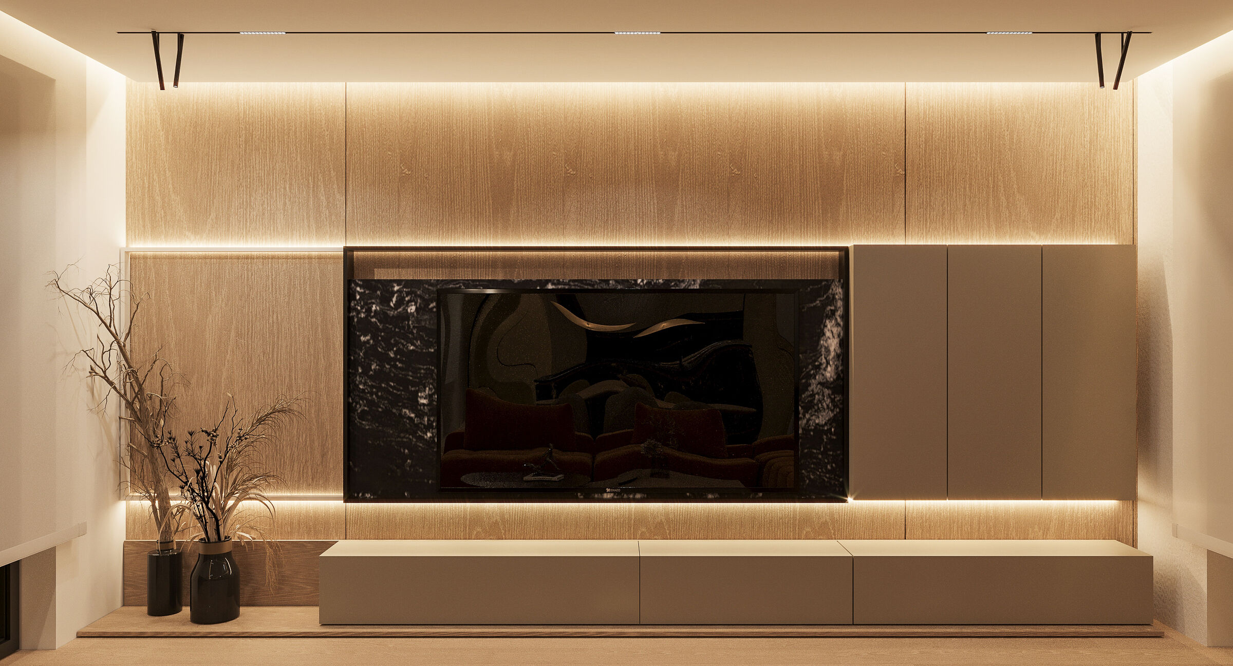 Minimal detailing allows material and proportion to become the primary architectural expression.