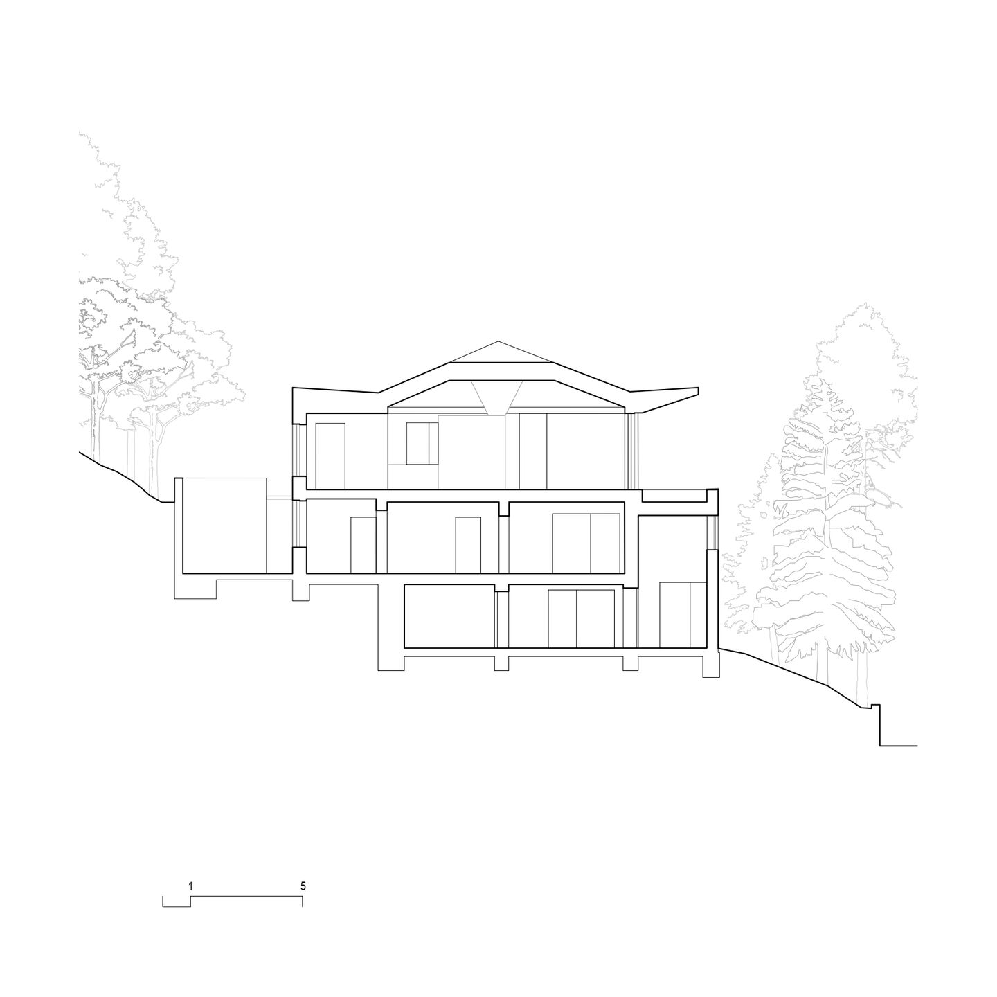 section through back patio