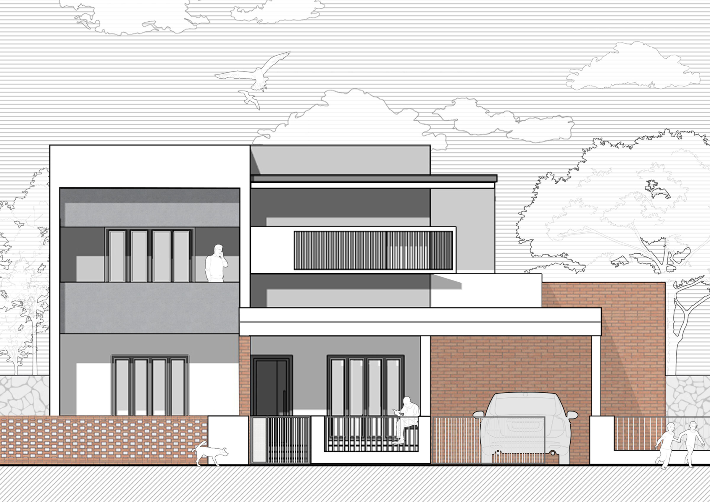 Facade illustration