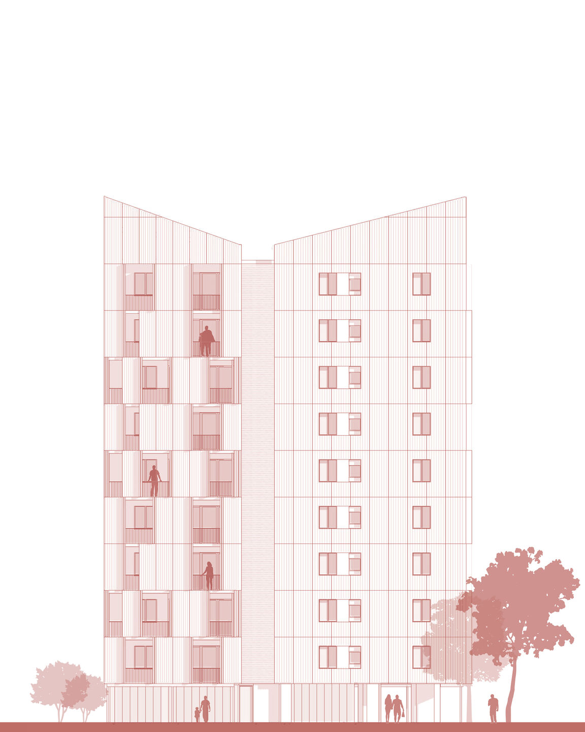 Renovated facade