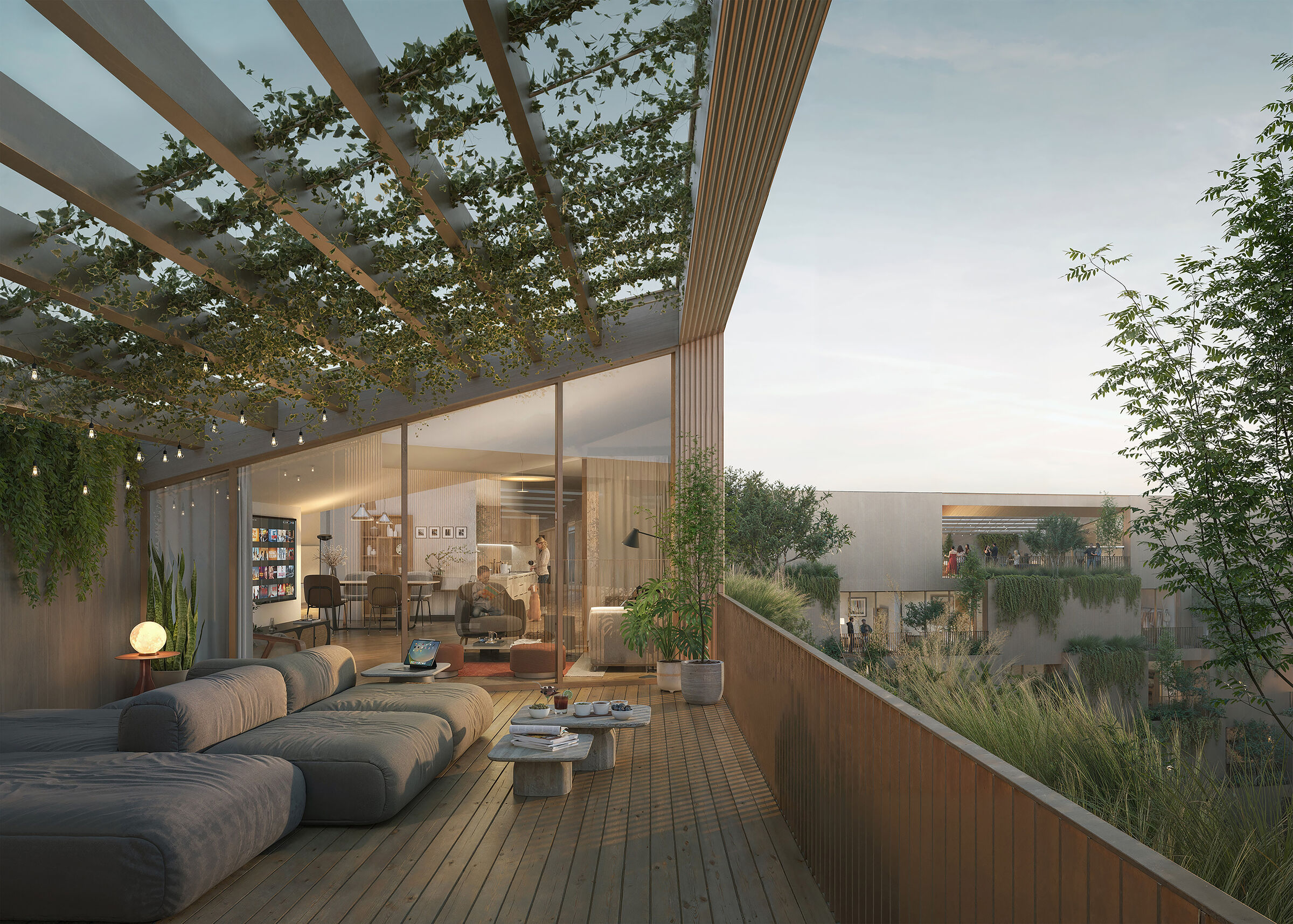View from the internal terrace