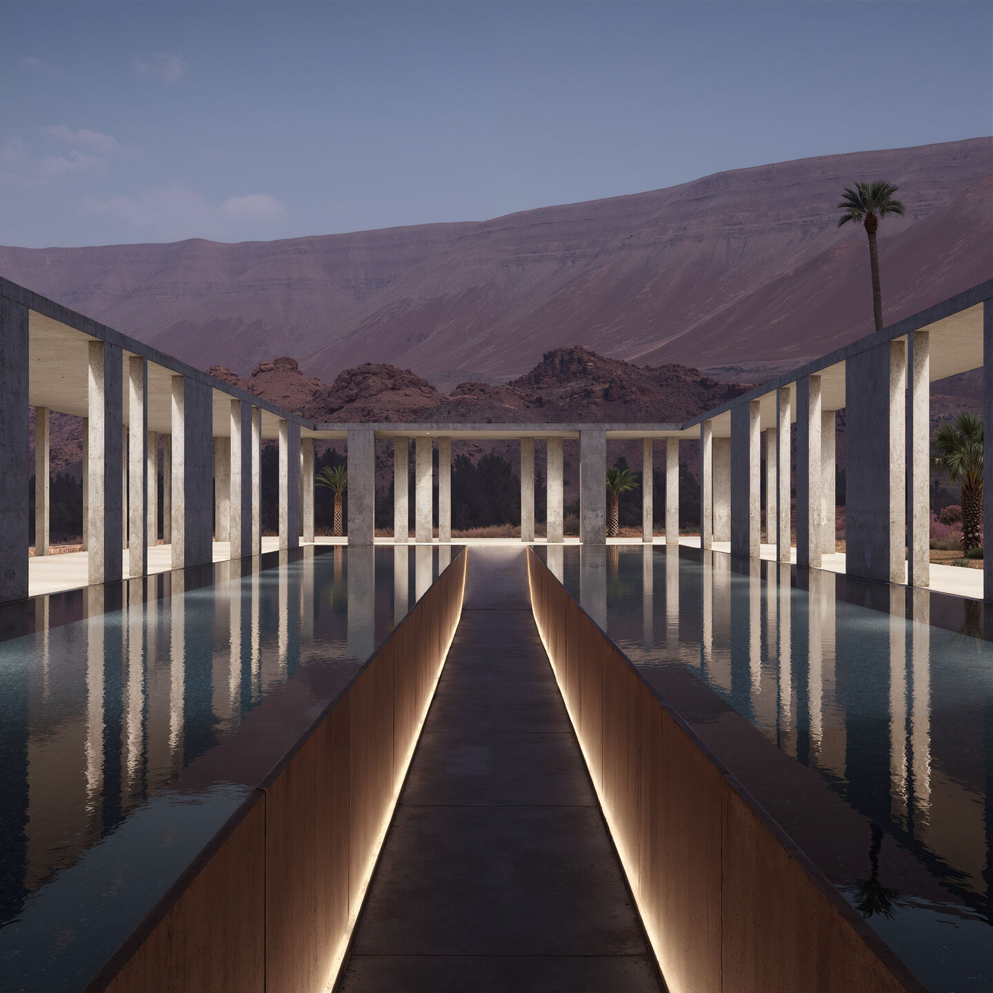 Interior perspective — Minimalist spatial experience