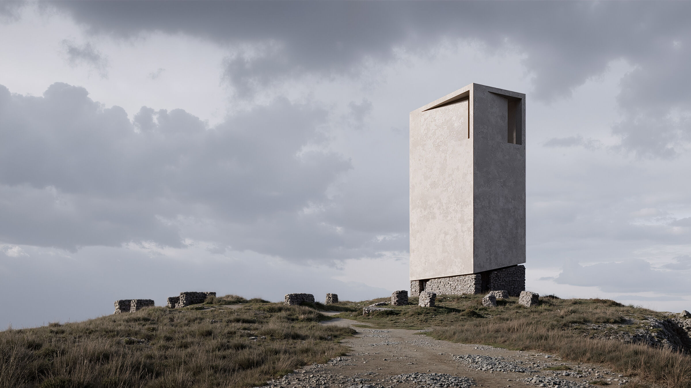 the observation tower, opening up new views of the ruins