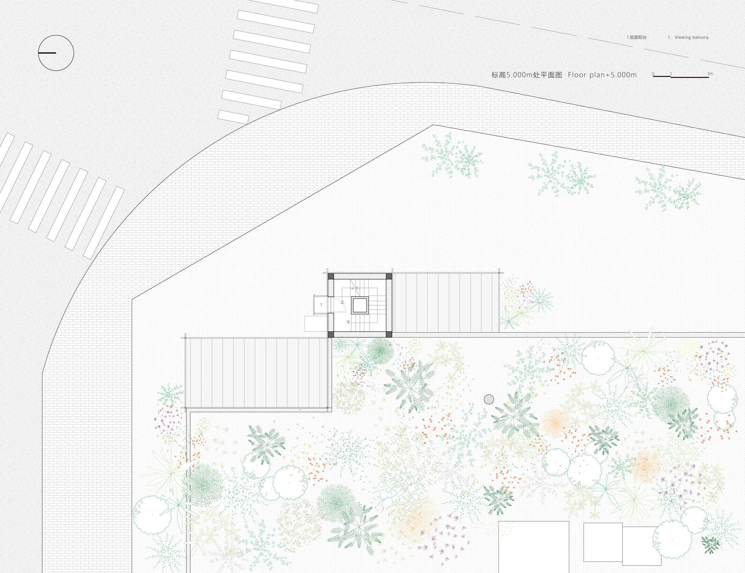Plan plan at 5 meters elevation