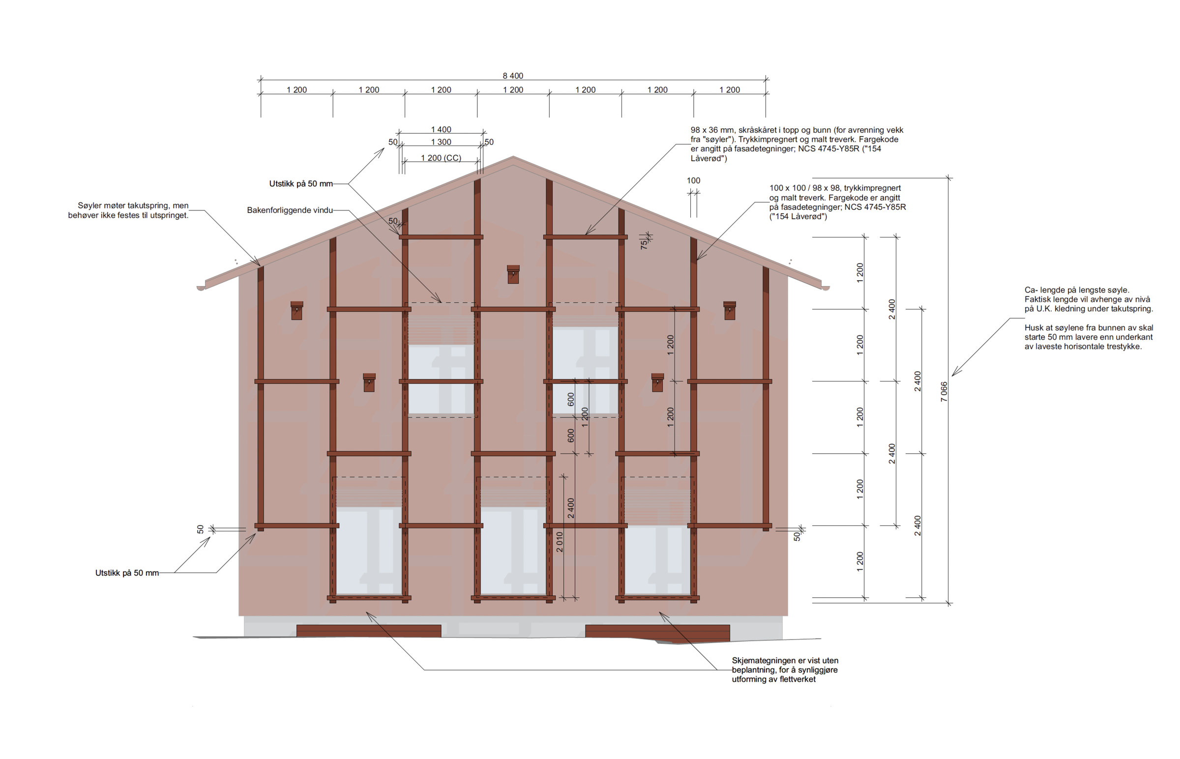 Alvim Kindergarten - Facade drawing