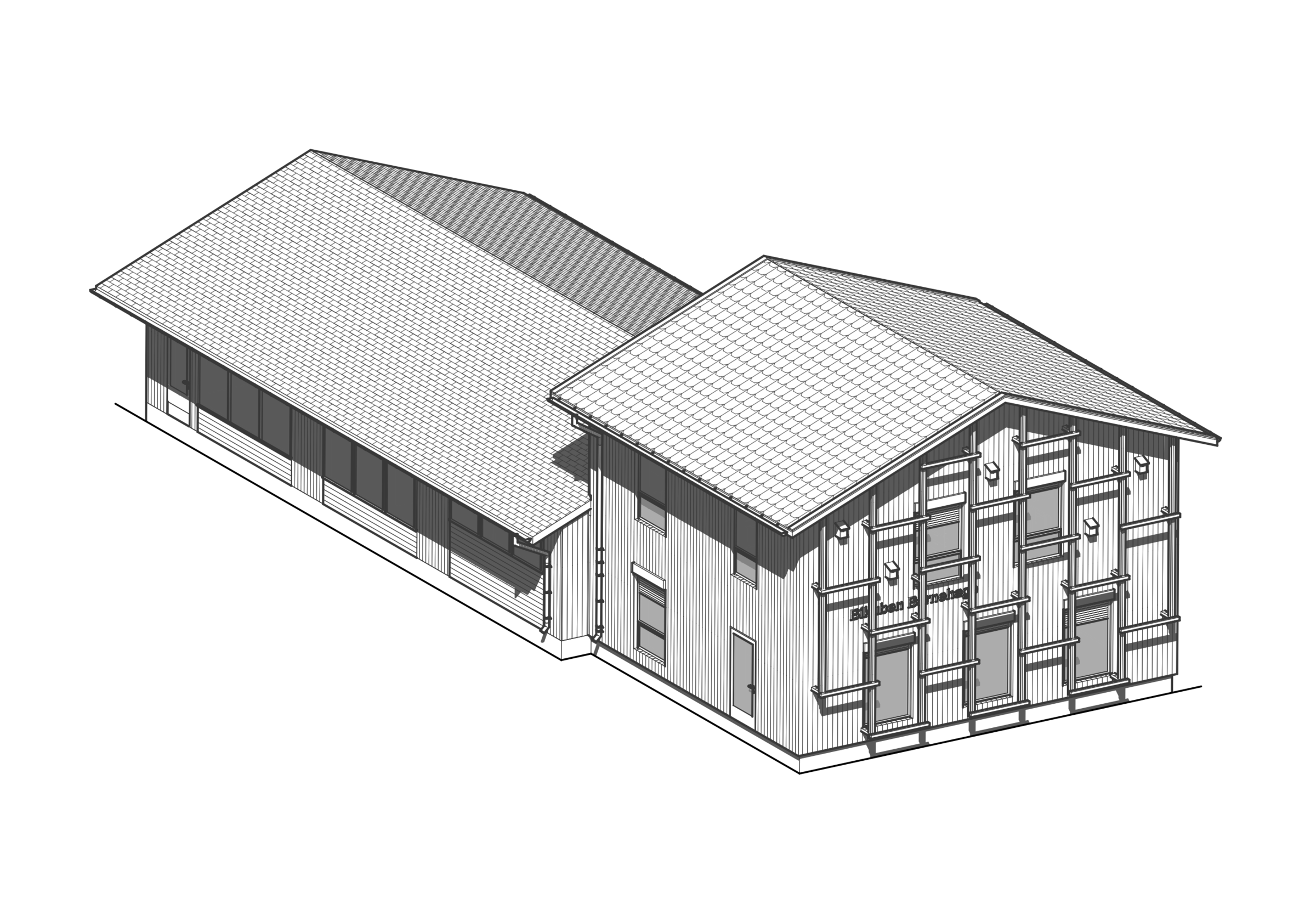 Alvim Kindergarten - Facade drawing