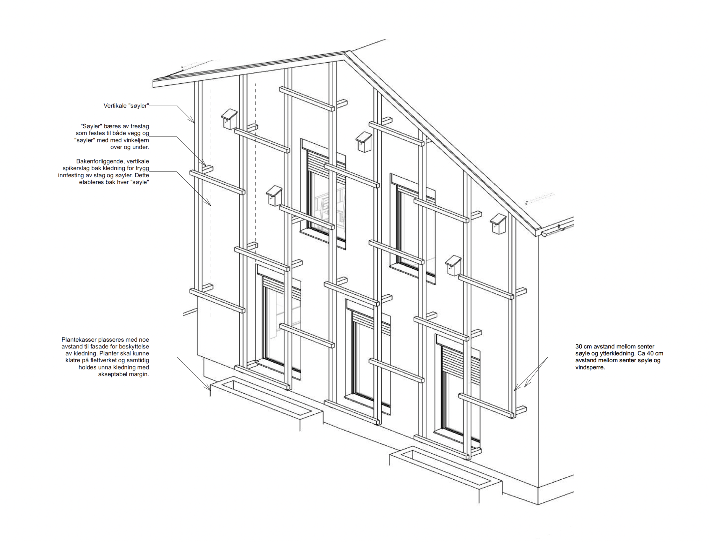 Alvim Kindergarten - Facade drawing