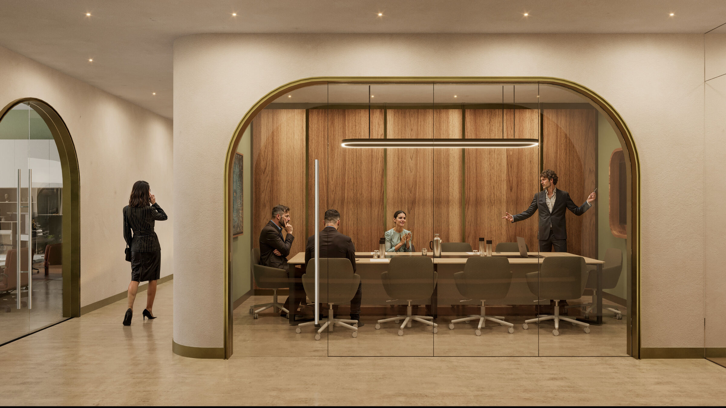 Meeting room, elegant and timeless.