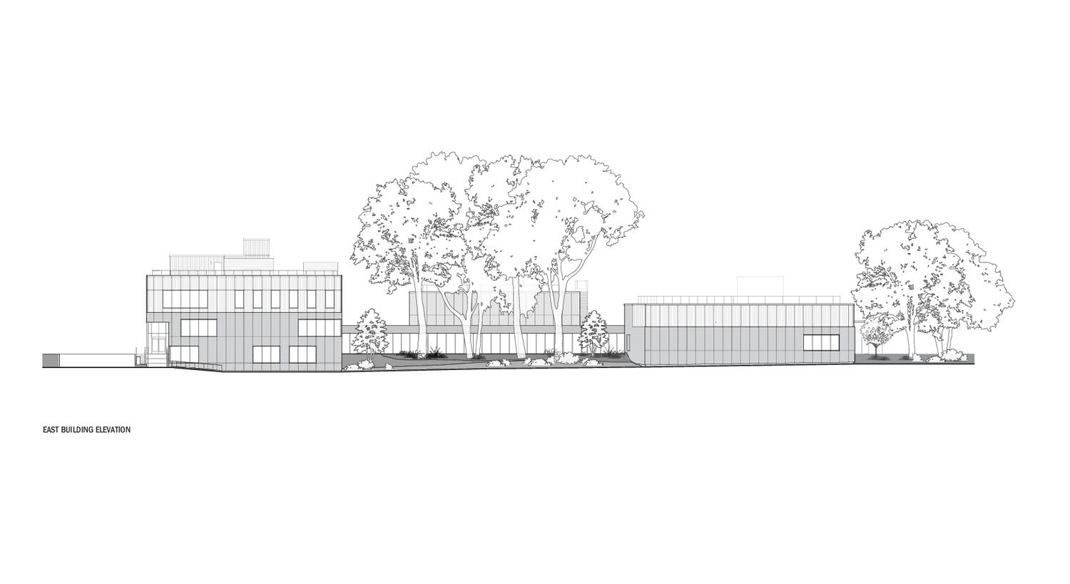 East building elevation