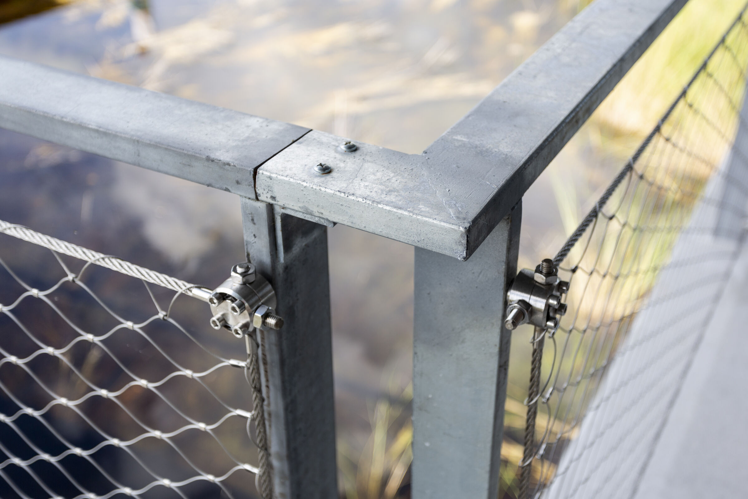 detail view of railing design