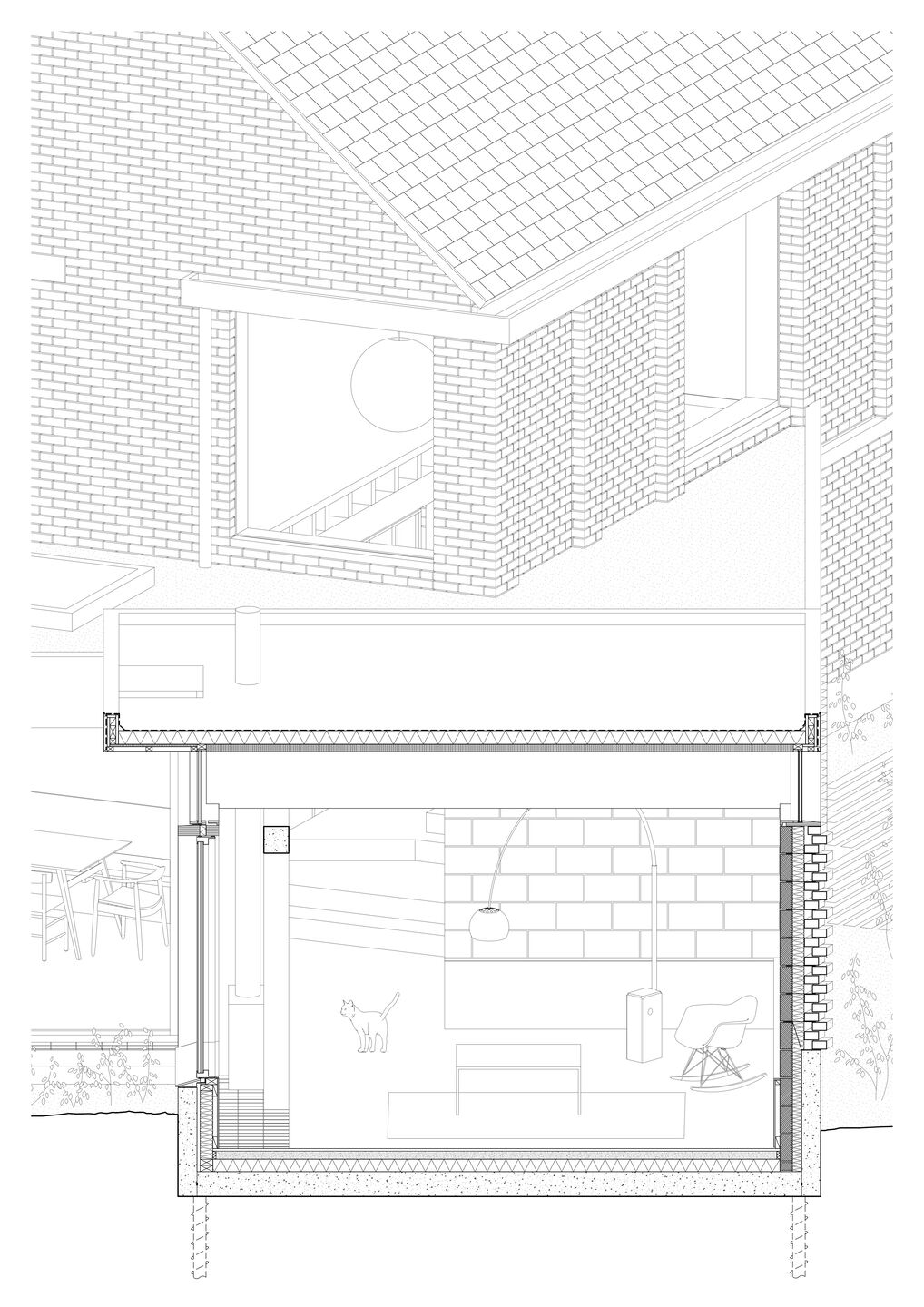 Projection Section Detail - 15 Degrees (Portrait)