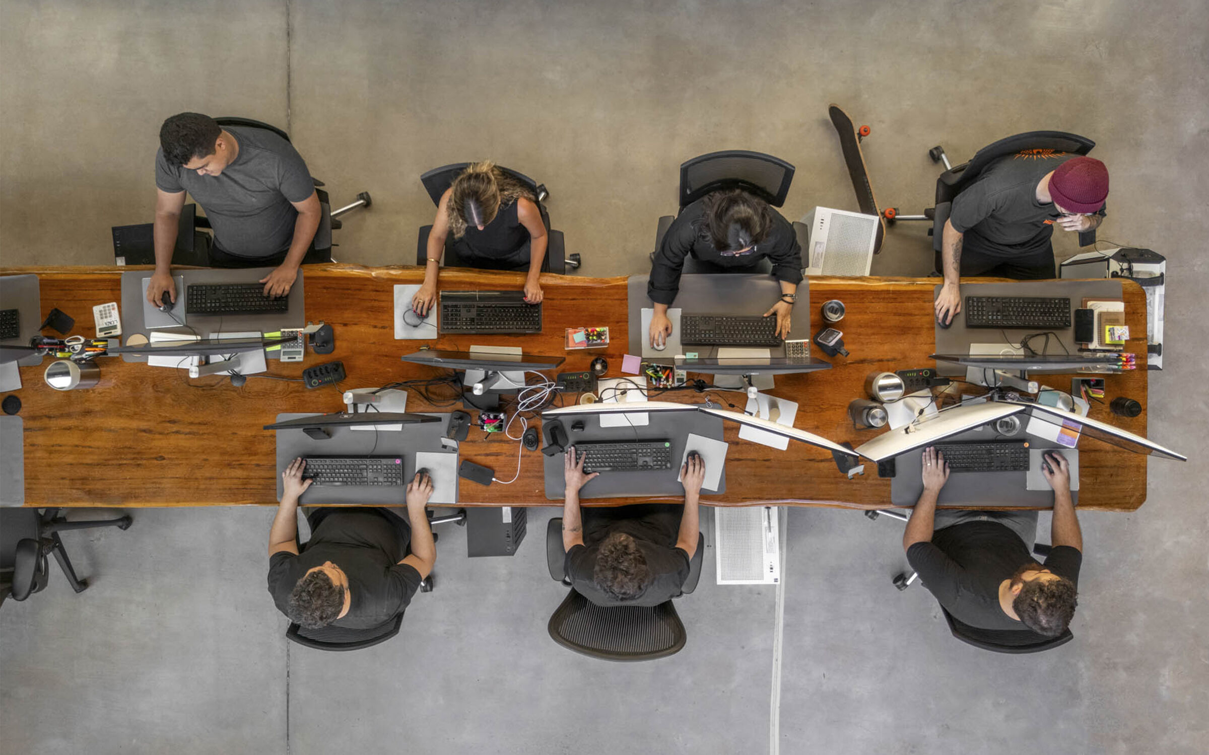 Architects working station