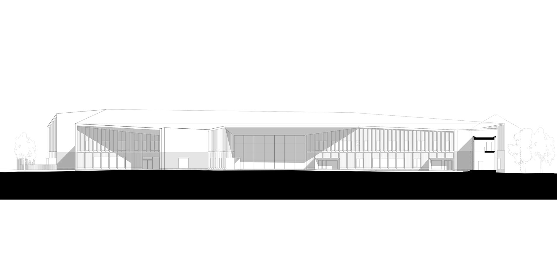 Elevation to west