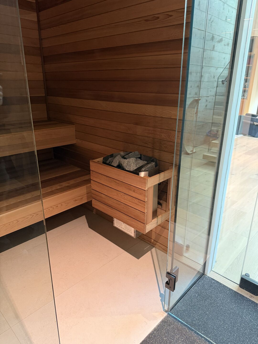 The gym sauna
