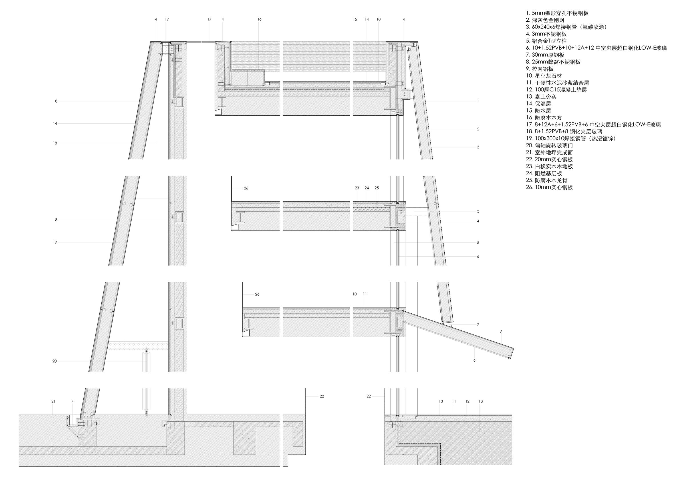 Wall section details