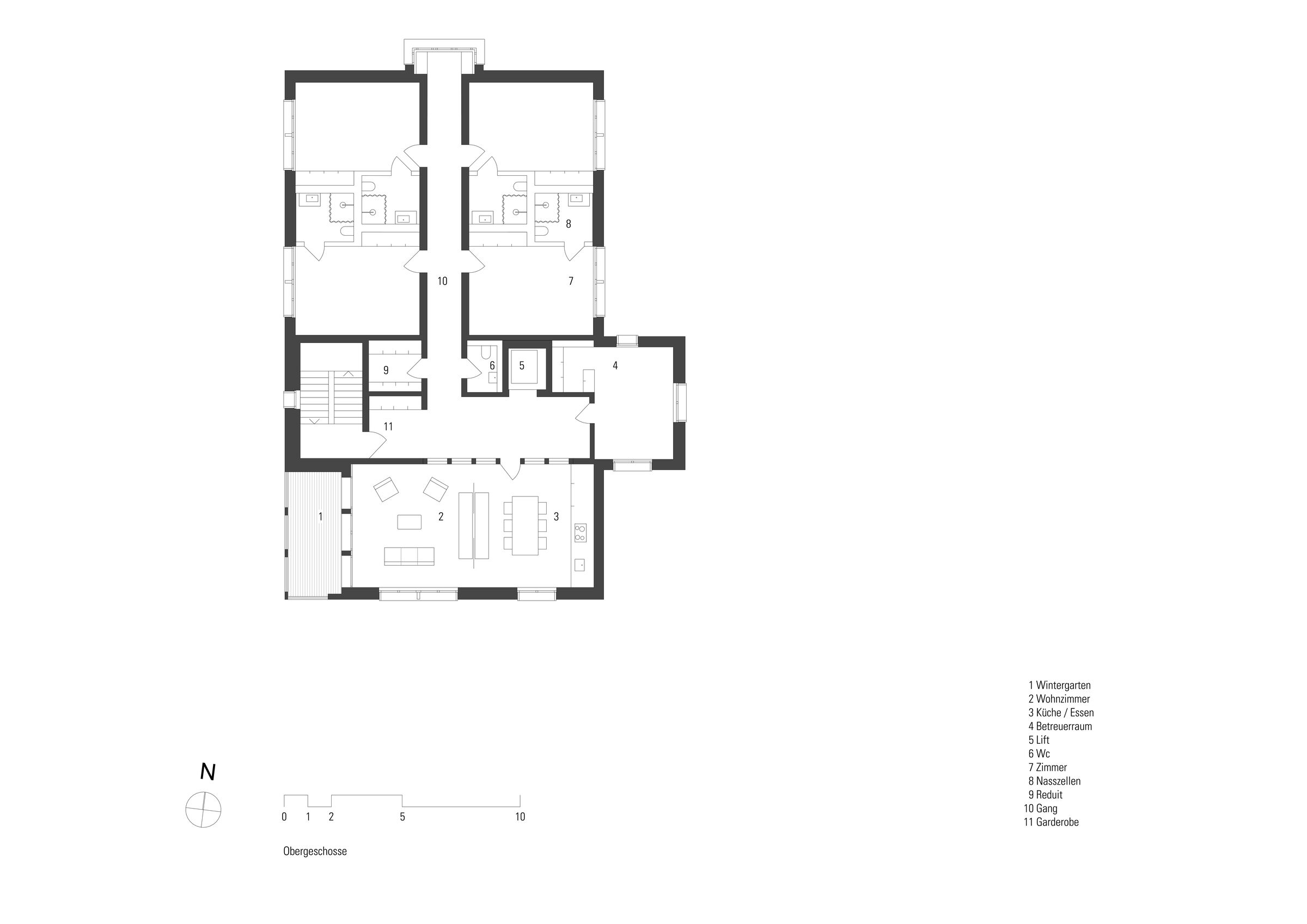 Upper floor plan