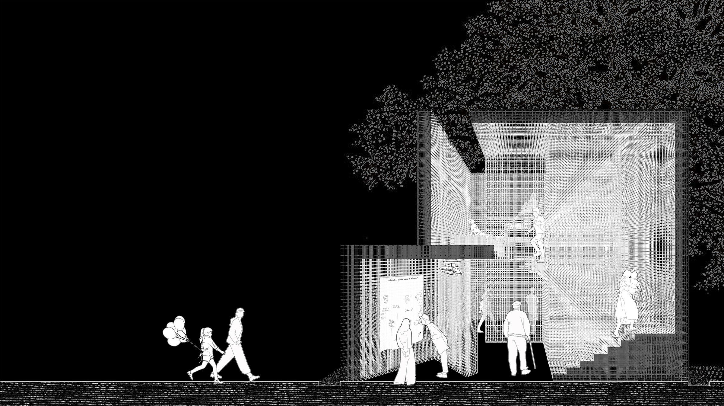 Unscripted translates the improvisational rhythm of Mumbai into spatial form.